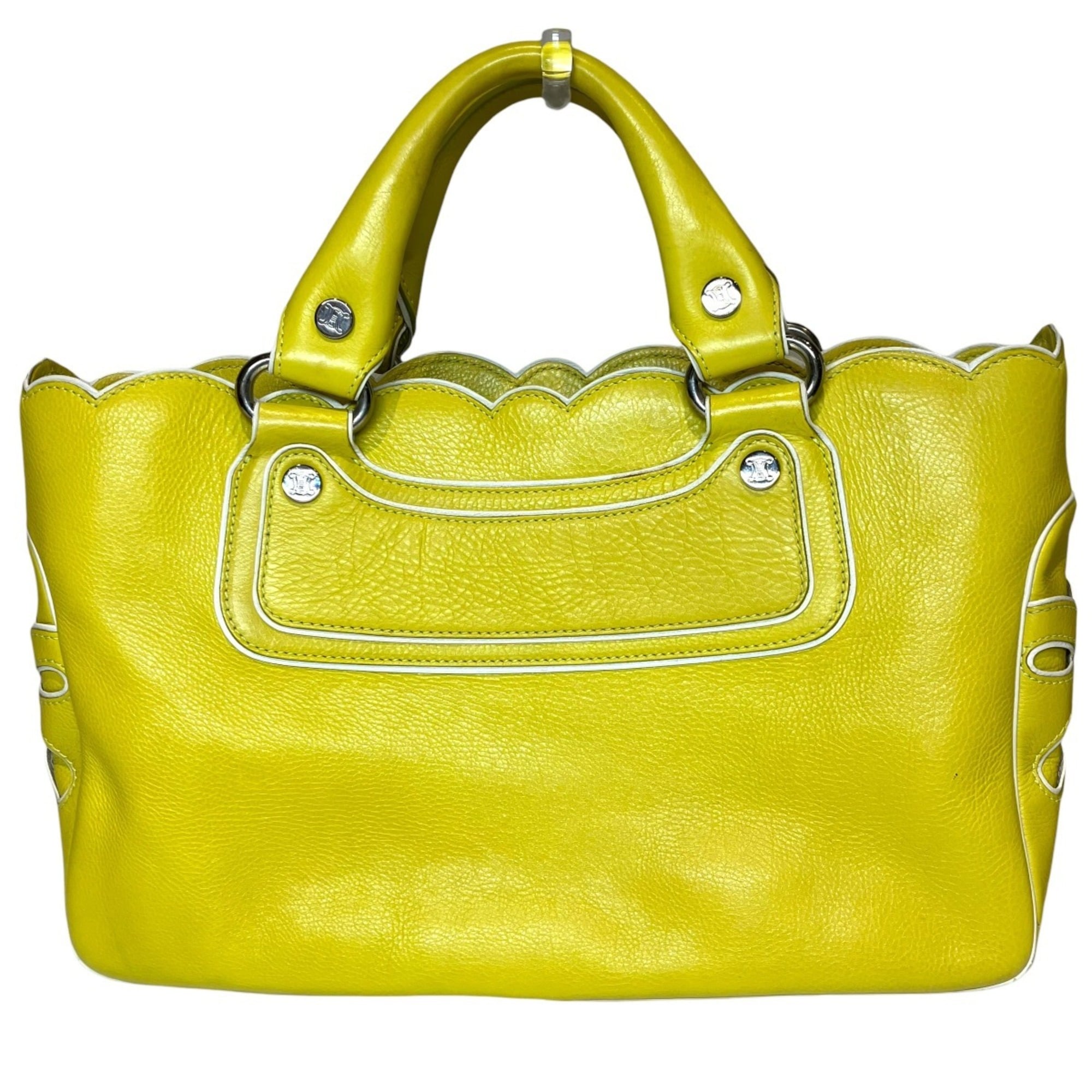 Celine Lemon Yellow Leather Handbag (Pre-Owned)