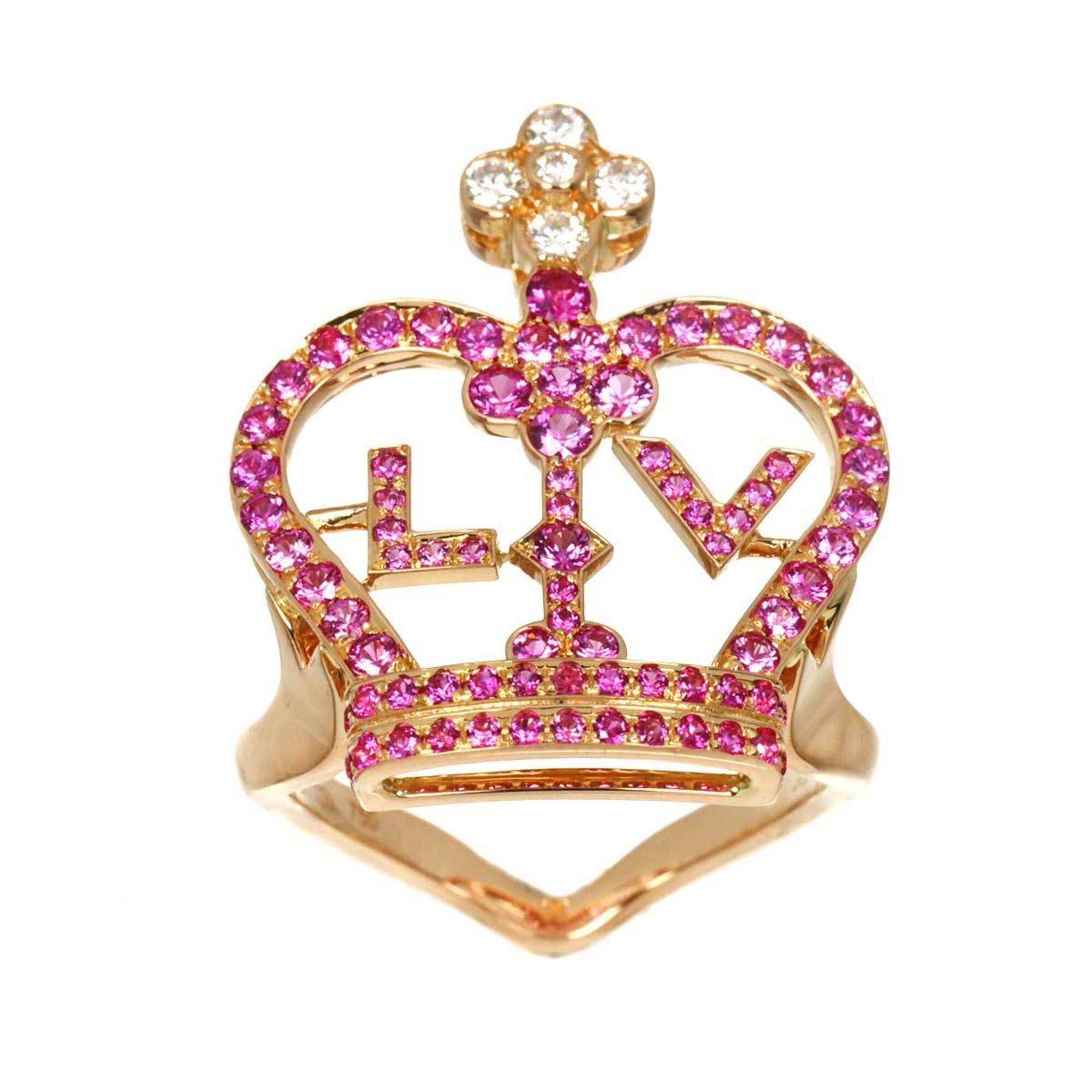 Louis Vuitton Pink Gold (18K) Band Ring (Pre-Owned)