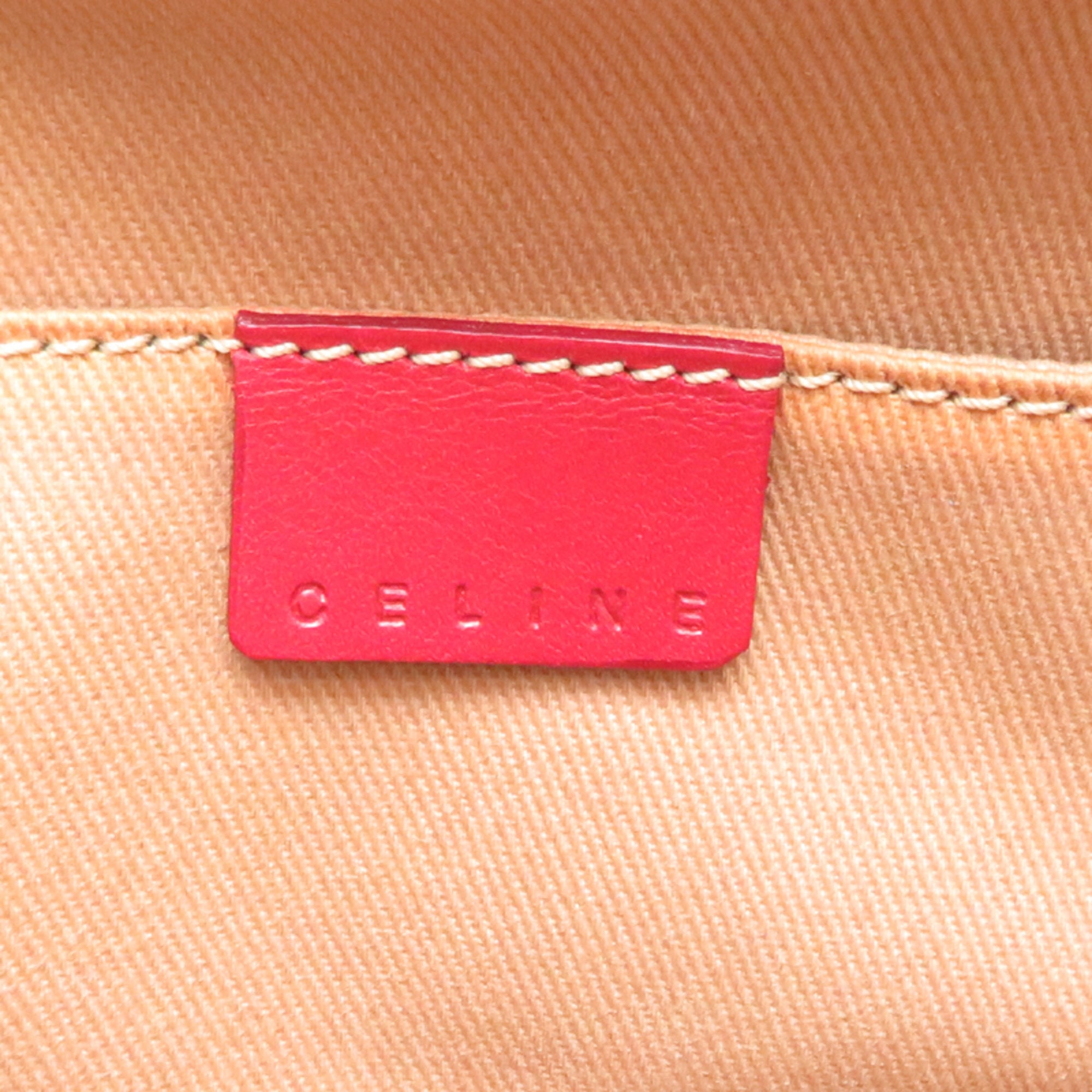 Celine Beige Red Color Handbag (Pre-Owned)