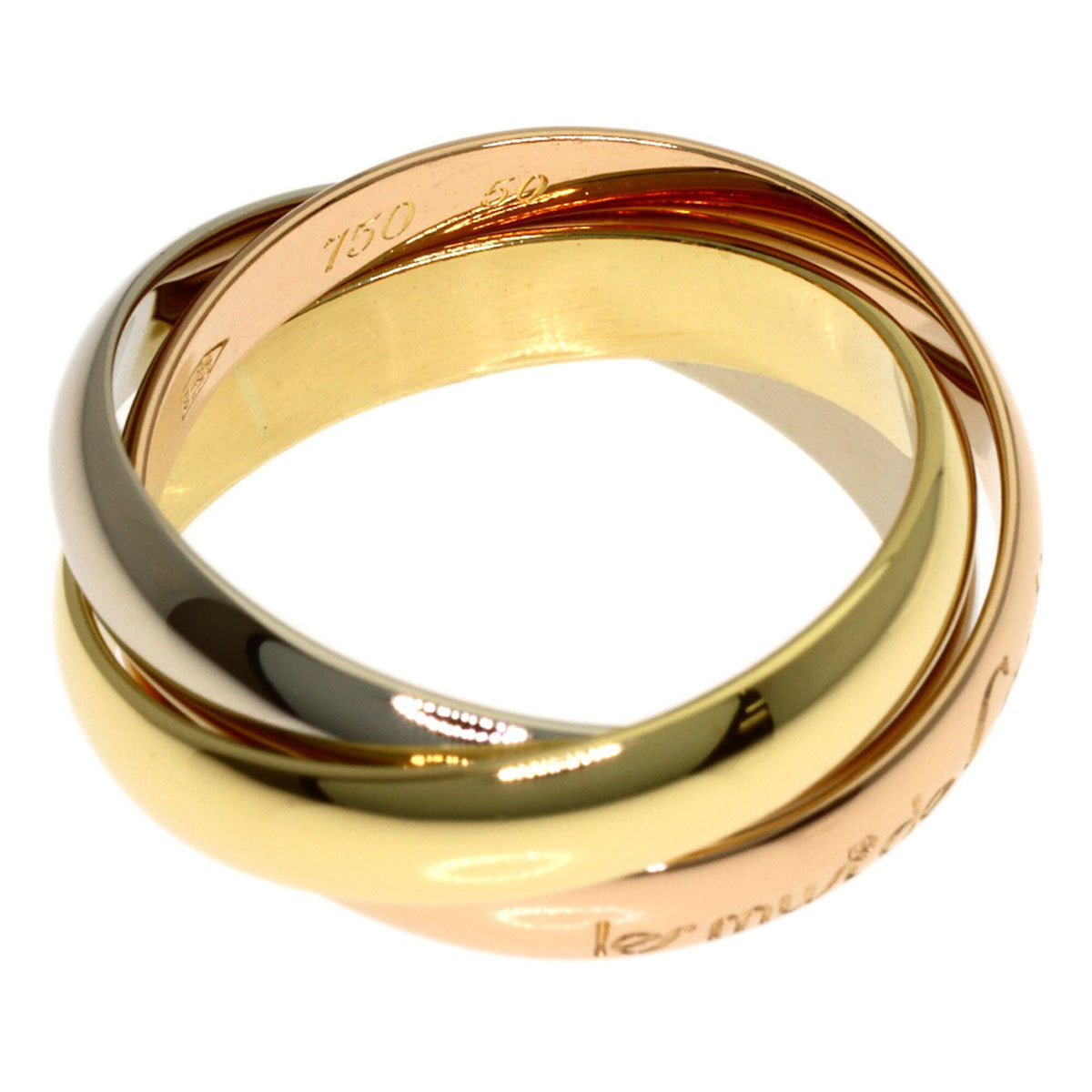 Cartier Trinity Yellow Gold (18K) Pink Gold (18K) White Gold (18K) Band Ring (Pre-Owned)