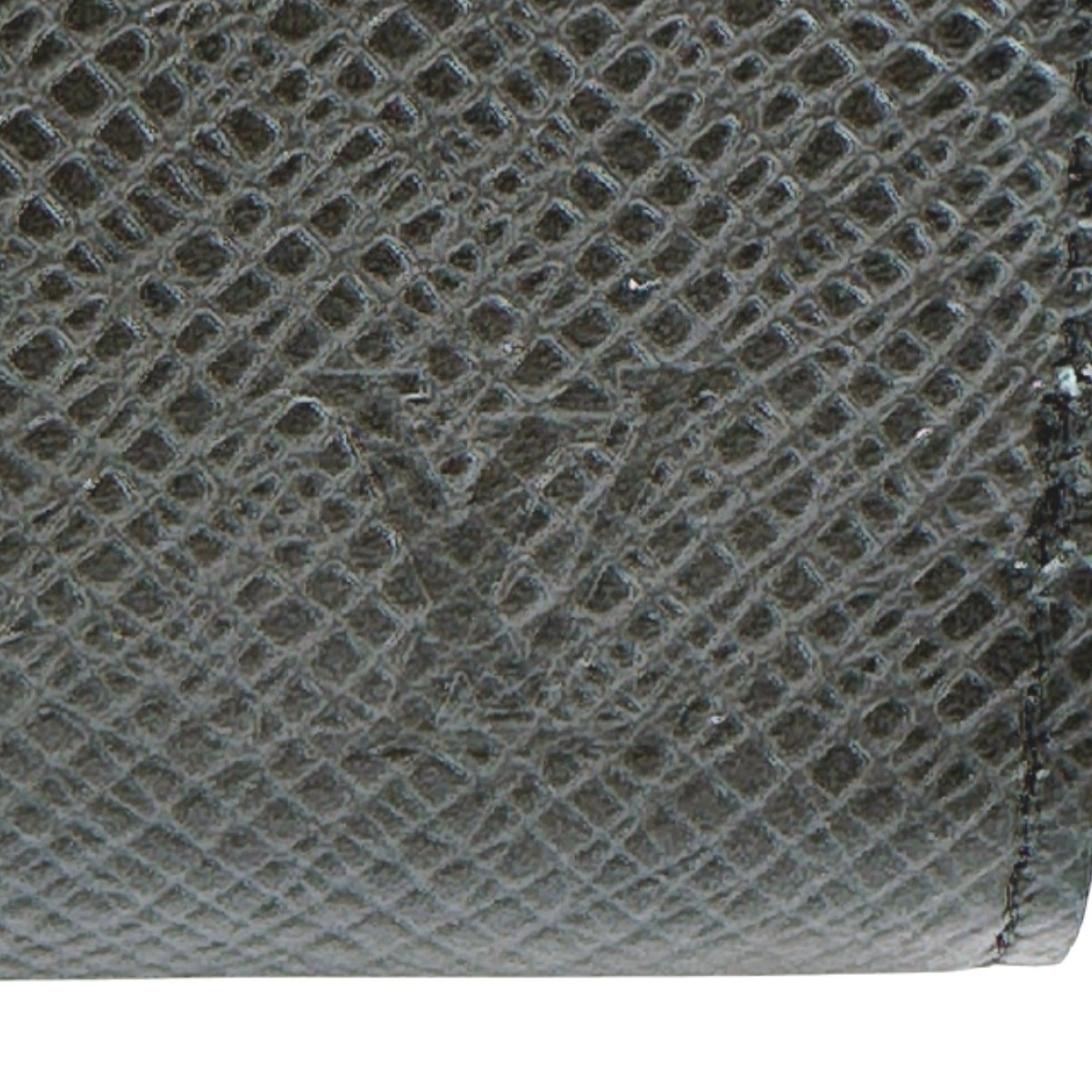 Louis Vuitton Taiga Ardoise Black Taiga Leather Coin Purse/Coin Case (Pre-Owned)