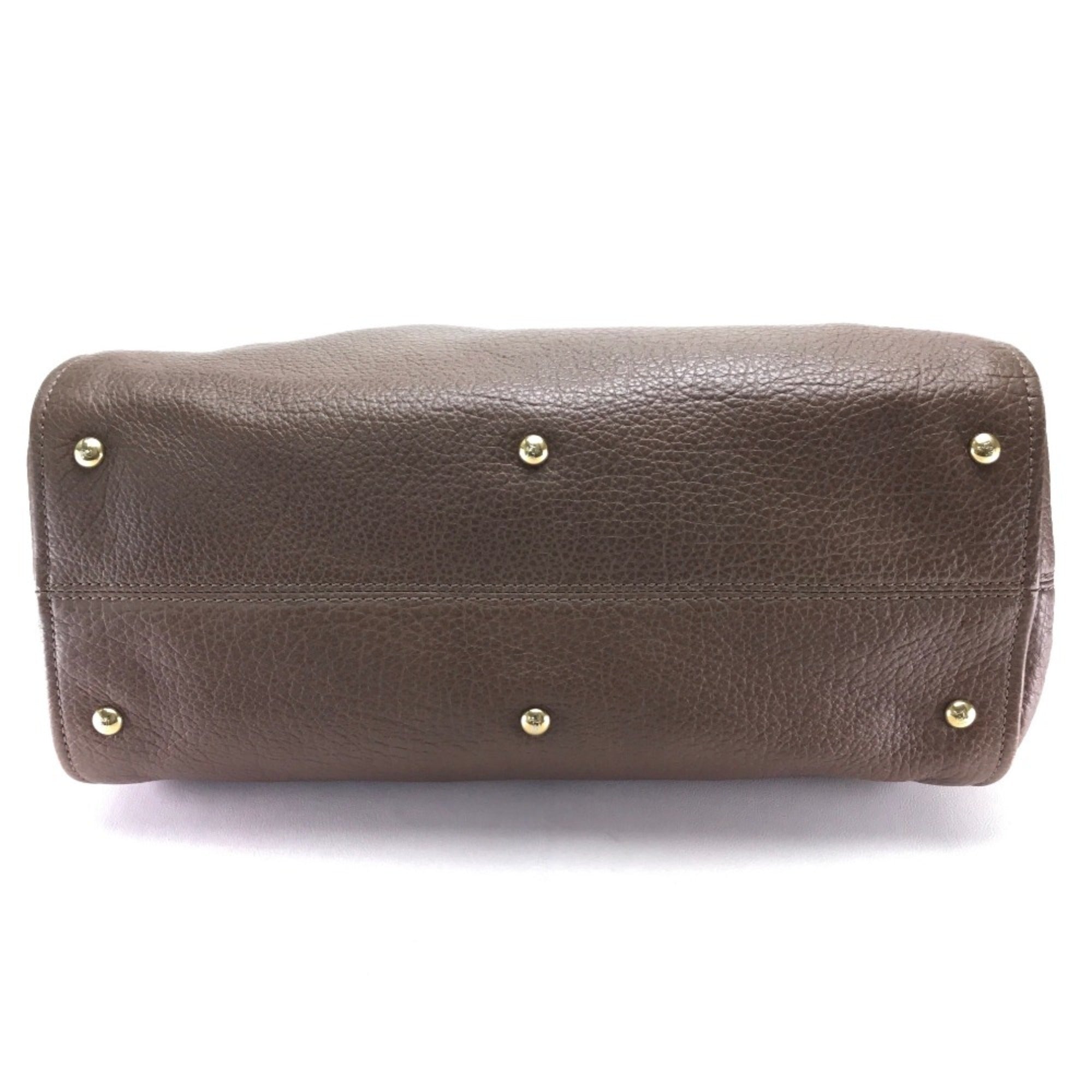 Fendi Brown Leather Handbag (Pre-Owned)