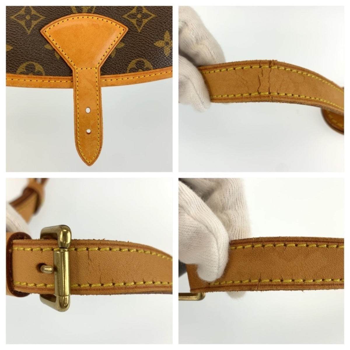 Louis Vuitton Brown Pvc Leather Messenger Bag Shoulder Bag (Pre-Owned)