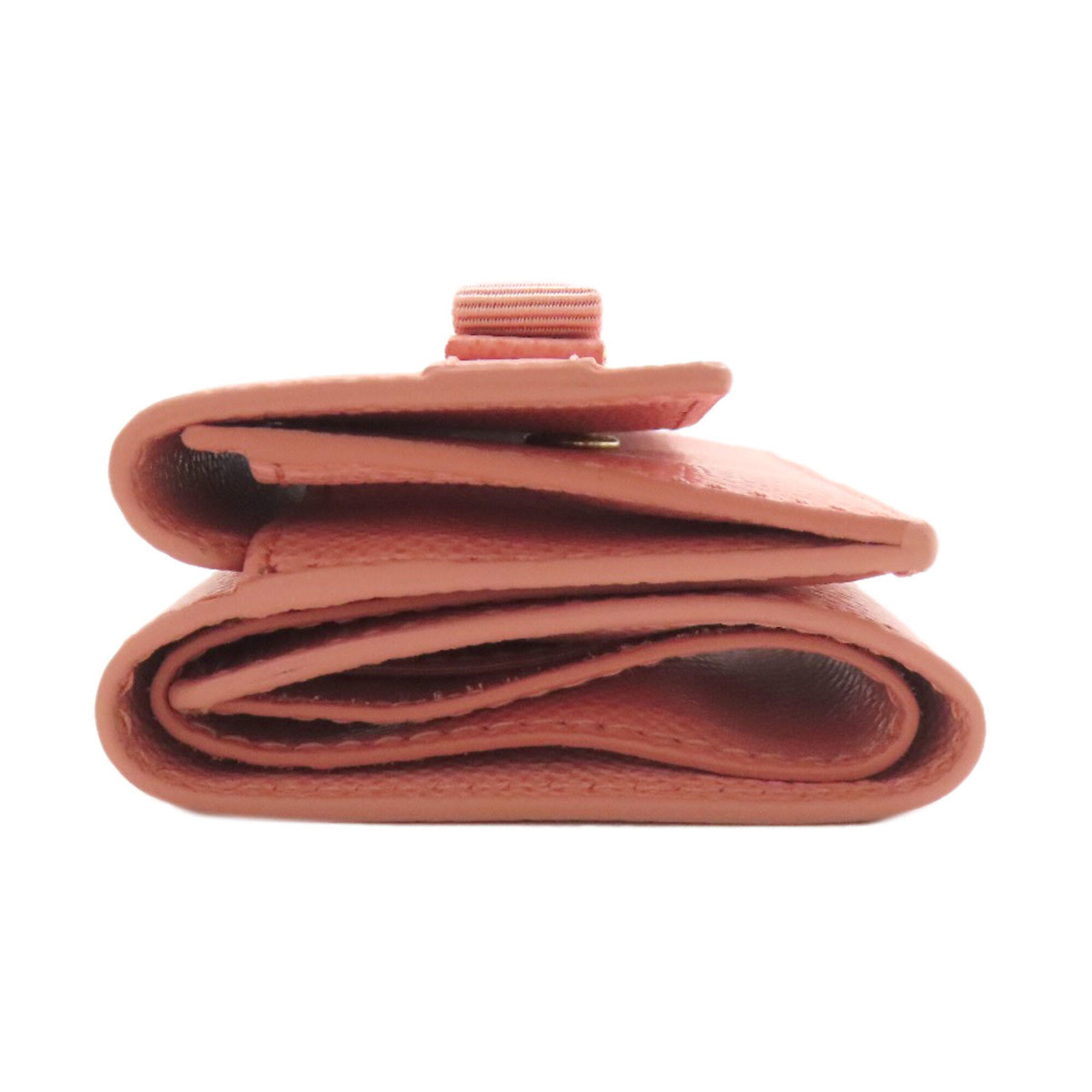 Salvatore Ferragamo Pink Leather Wallet (Bi-Fold) (Pre-Owned)