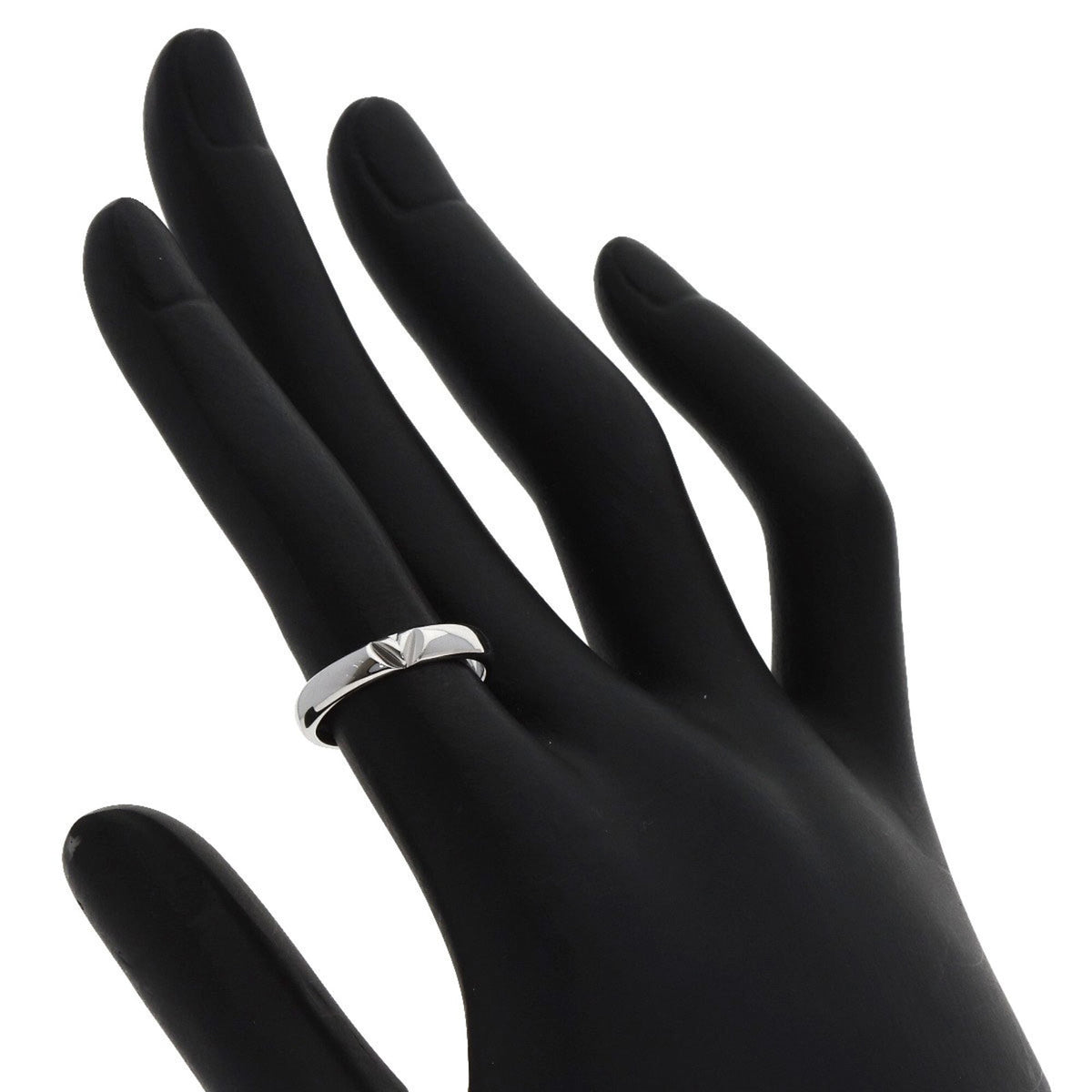 Louis Vuitton White Gold (18K) Band Ring (Pre-Owned)
