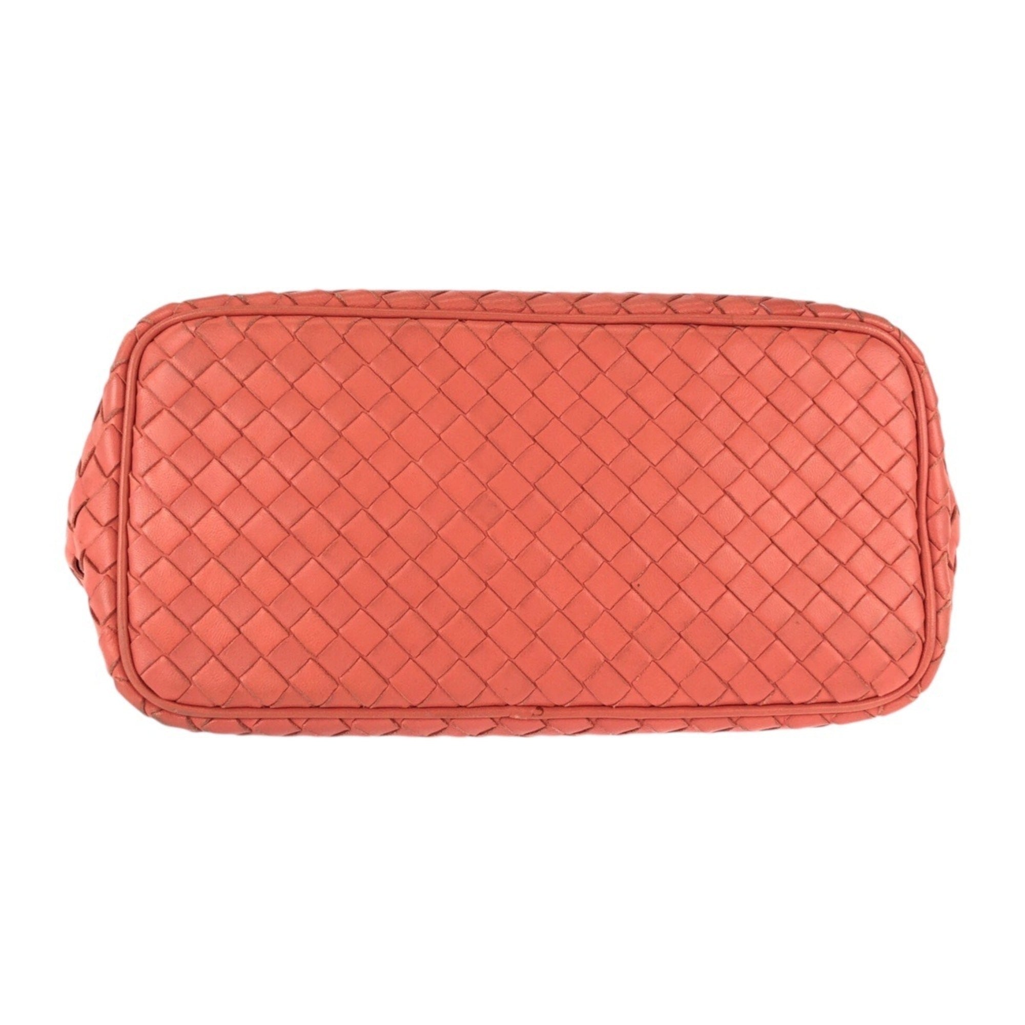 Bottega Veneta Salmon Pink Intrecciato Handbag Shoulder Bag (Pre-Owned)