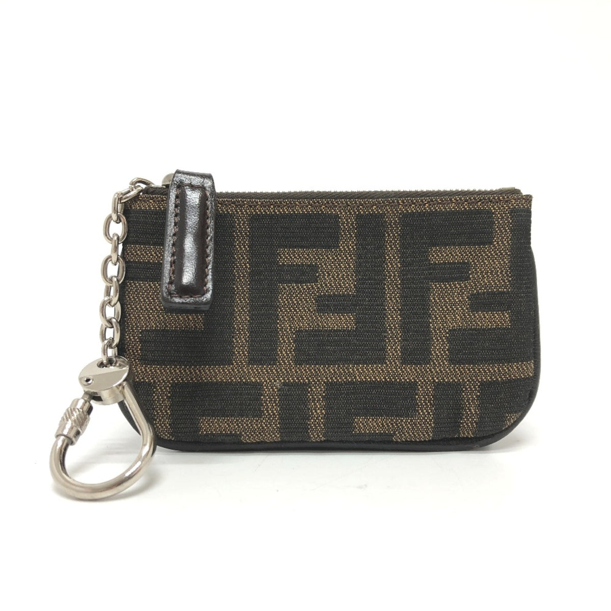 Fendi Brown Cloth Coin Purse/Coin Case (Pre-Owned)