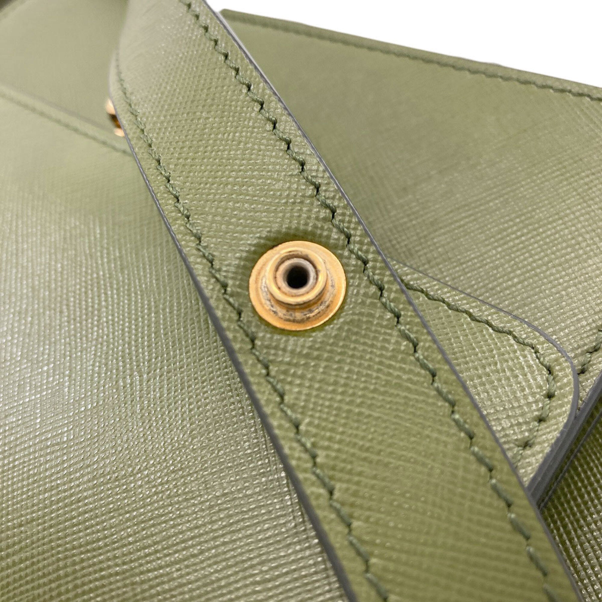 Marni Khaki Leather Shoulder Bag (Pre-Owned)