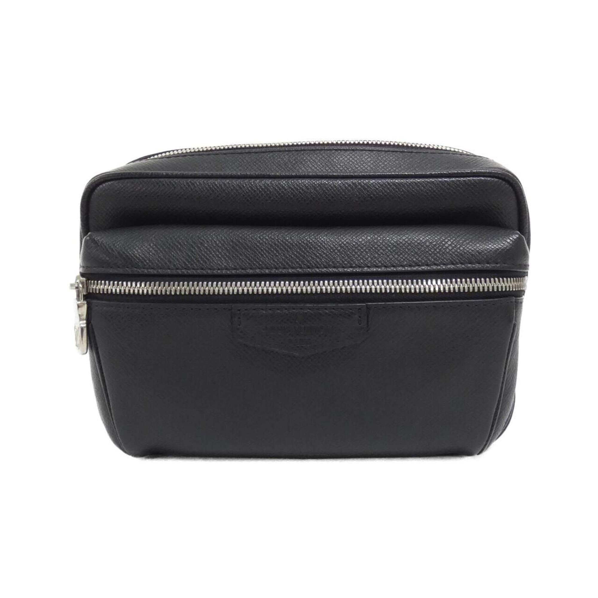 Louis Vuitton Black Leather Shoulder Bag (Pre-Owned)