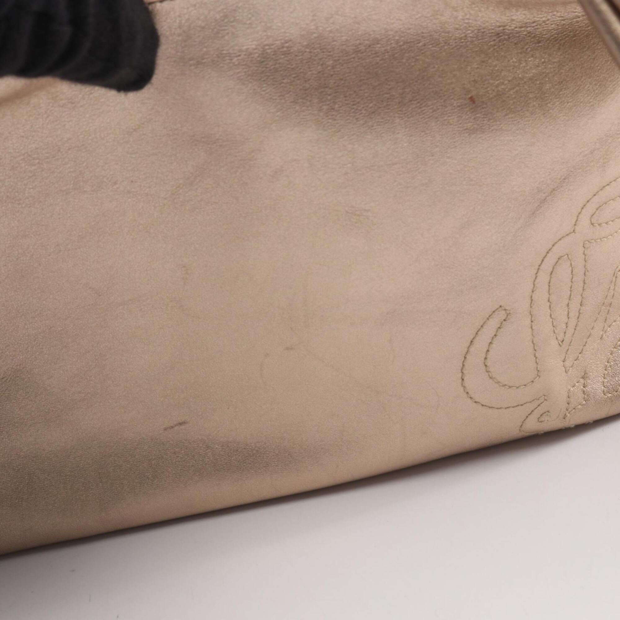 Loewe Gold Leather Handbag (Pre-Owned)