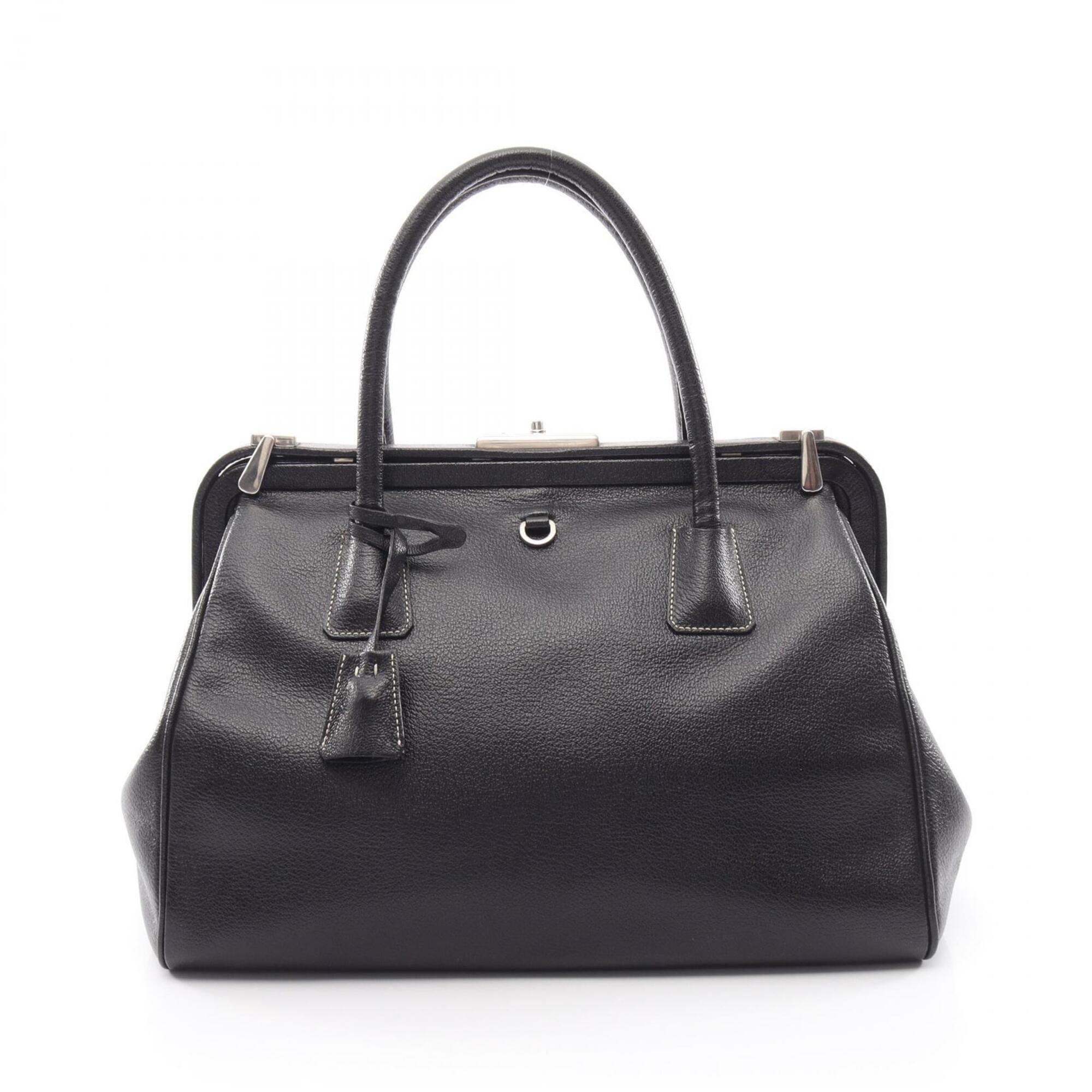 Prada Black Leather Handbag (Pre-Owned)