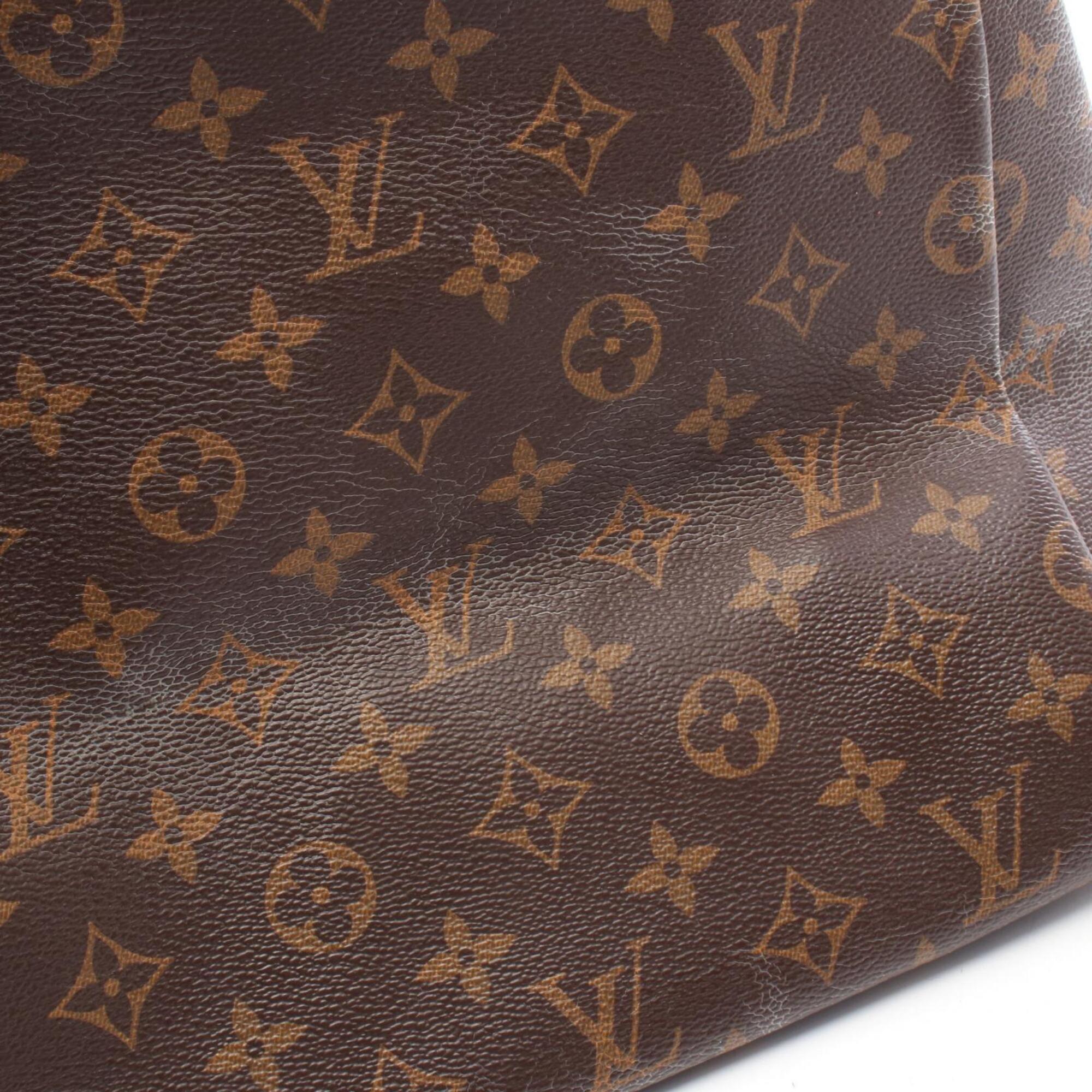 Louis Vuitton Monogram Brown Coated Canvas Leather Shoulder Bag (Pre-Owned)