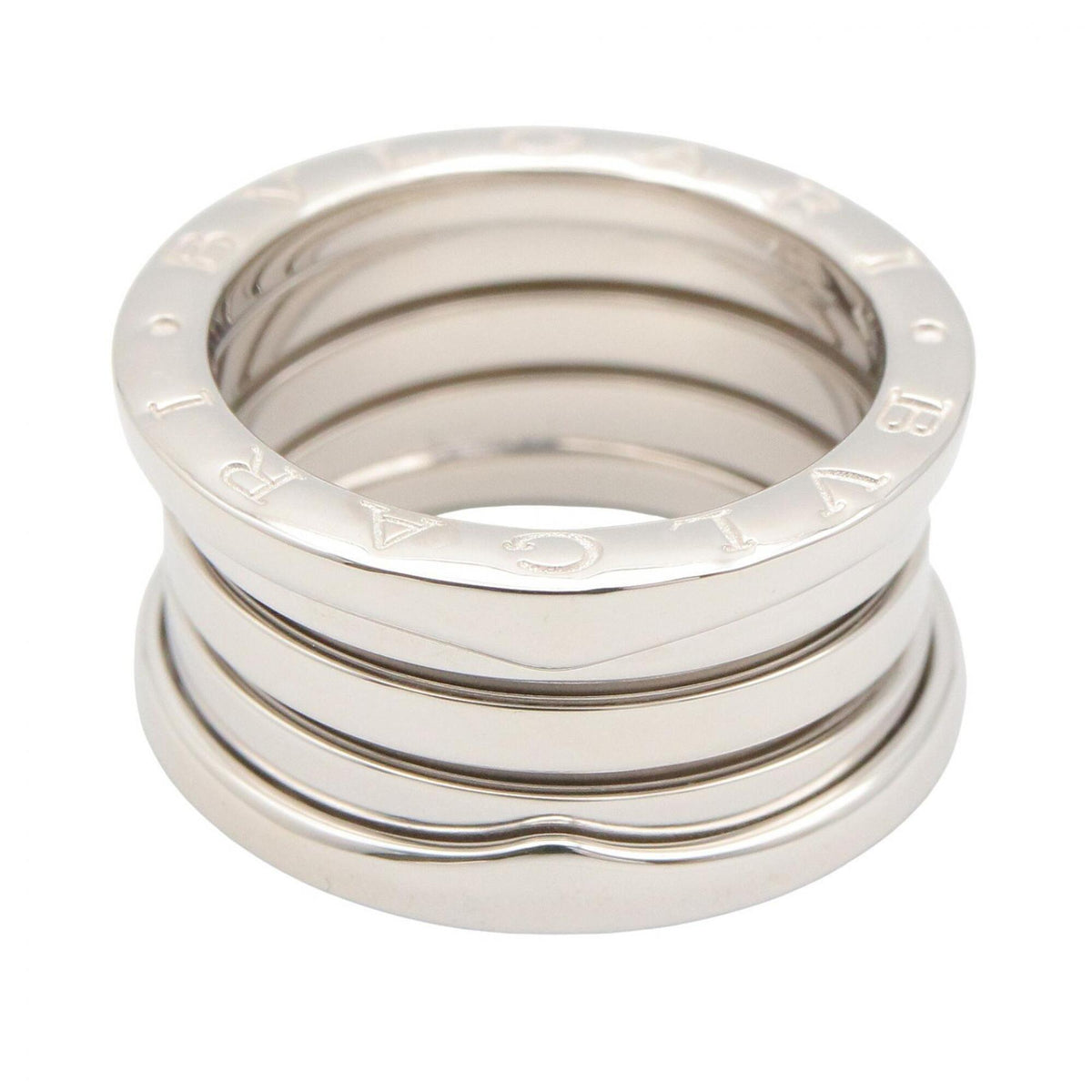 Bvlgari Silver White Gold (18K) Band Ring (Pre-Owned)