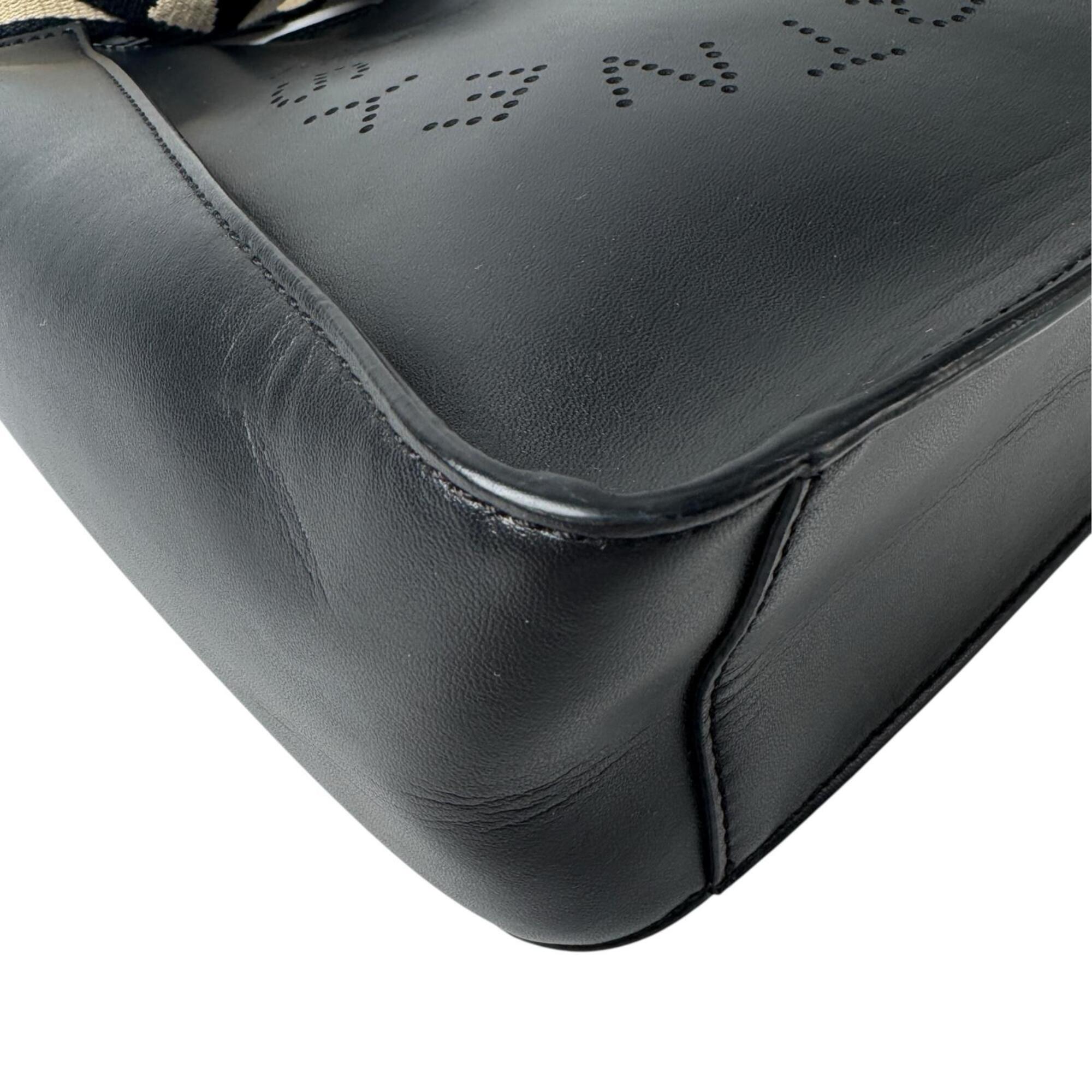Stella Mccartney Black Leather Shoulder Bag (Pre-Owned)