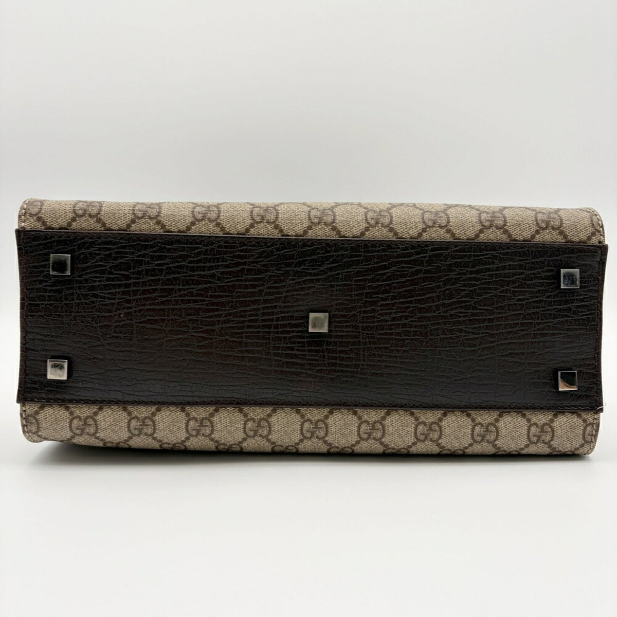 Gucci Beige Brown Pvc Leather Tote Bag (Pre-Owned)