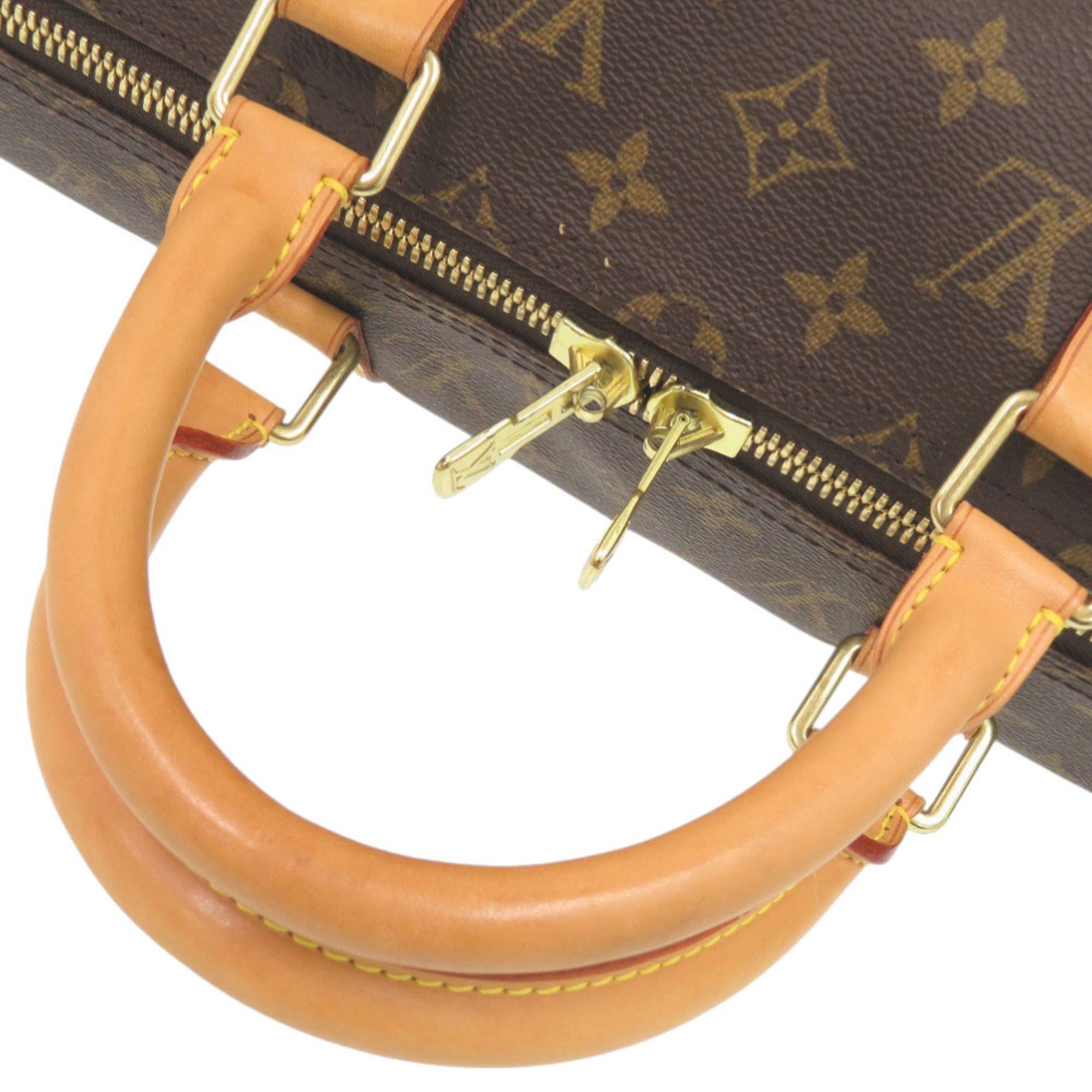 Louis Vuitton Brown Monogram Canvas Boston Bag (Pre-Owned)