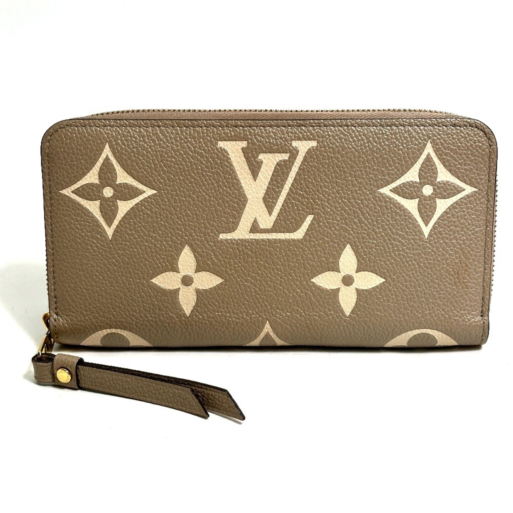 Louis Vuitton Monogram Empreinte Beige Tourterelle Monogram Empreinte Long Wallet (Bi-Fold) (Pre-Owned)