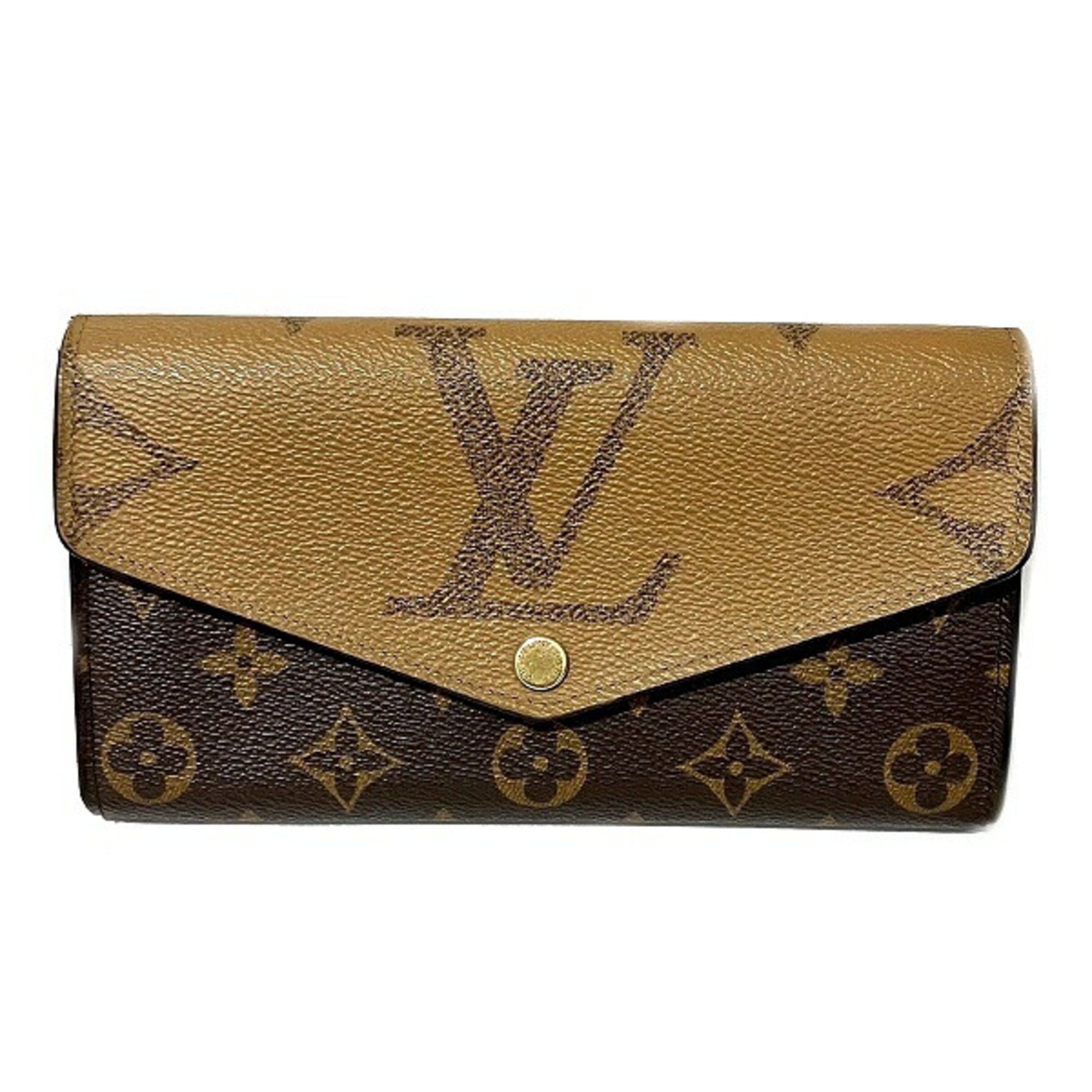 Louis Vuitton Brown Monogram Canvas Pvc Coated Canvas Leather Long Wallet (Bi-Fold) (Pre-Owned)