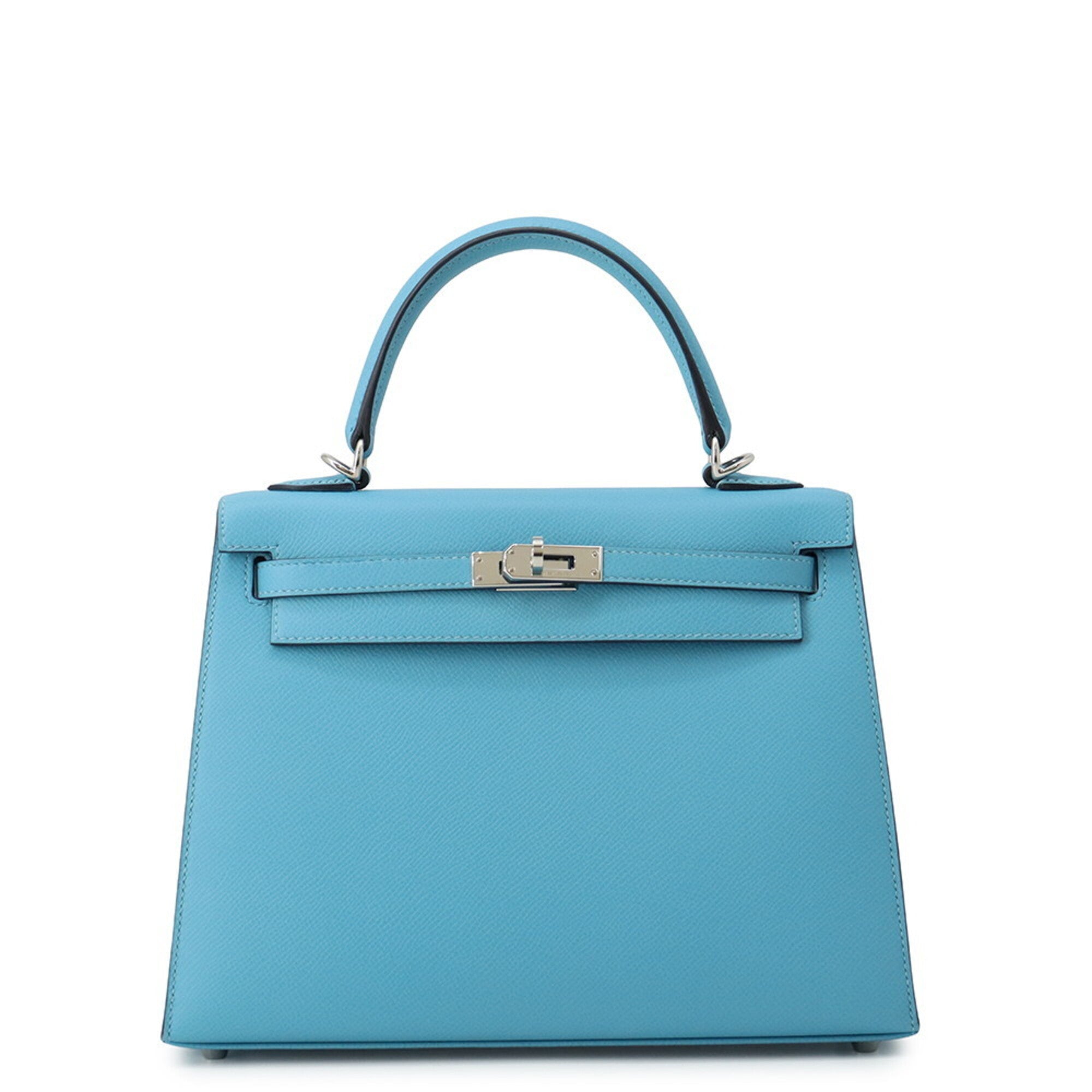 Hermes Blue Epsom Leather Handbag (Pre-Owned)