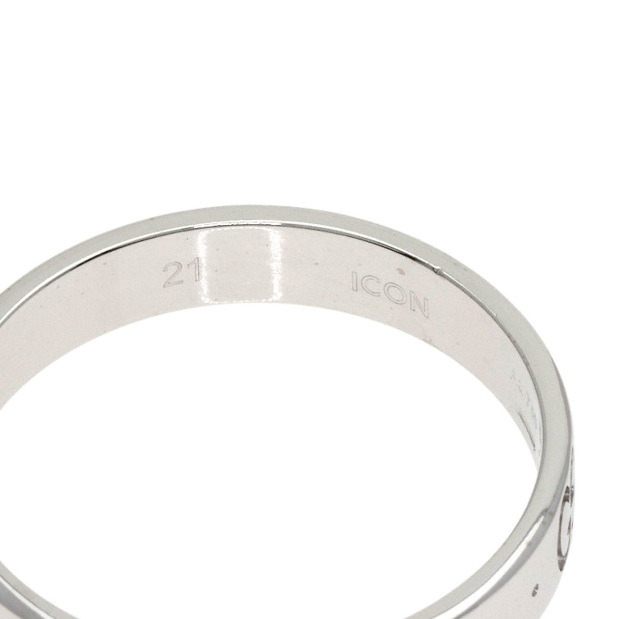 Gucci Icon White Gold (18K) Band Ring (Pre-Owned)