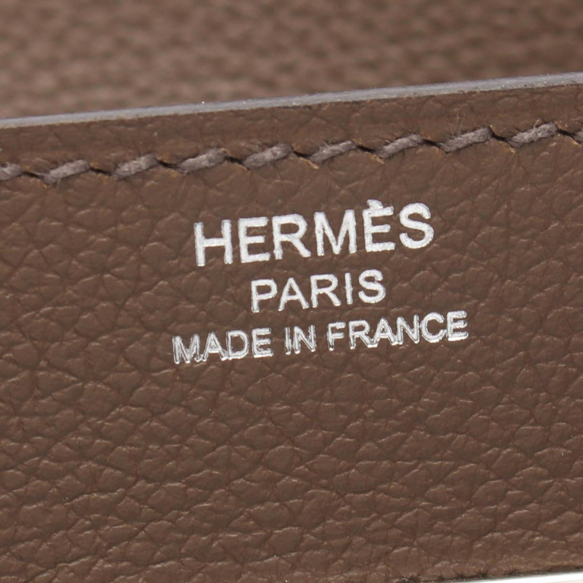 Hermes Brown Evercalf Leather Shoulder Bag (Pre-Owned)