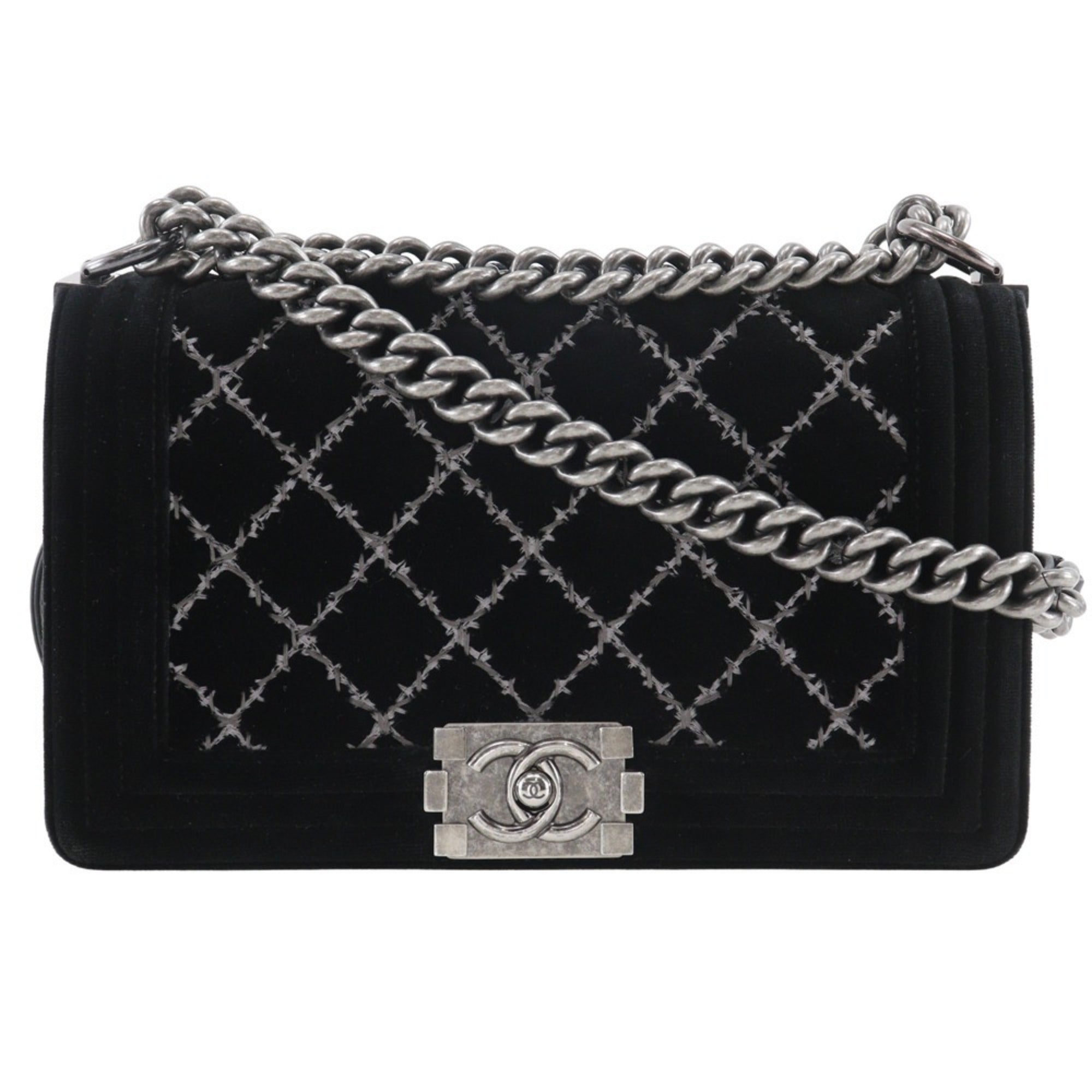 Chanel Black Leather Leather Shoulder Bag (Pre-Owned)