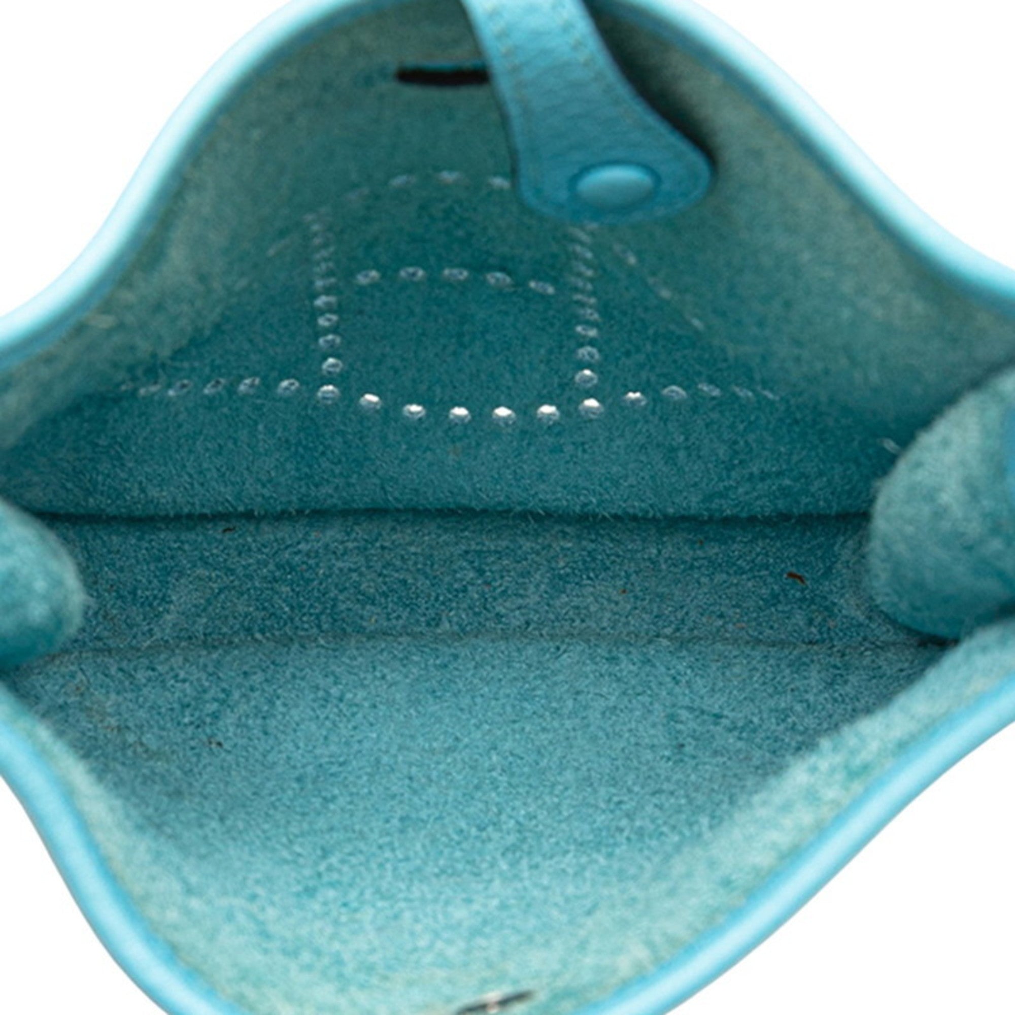 Hermes Blue Taurillon Clemence Leather Shoulder Bag (Pre-Owned)