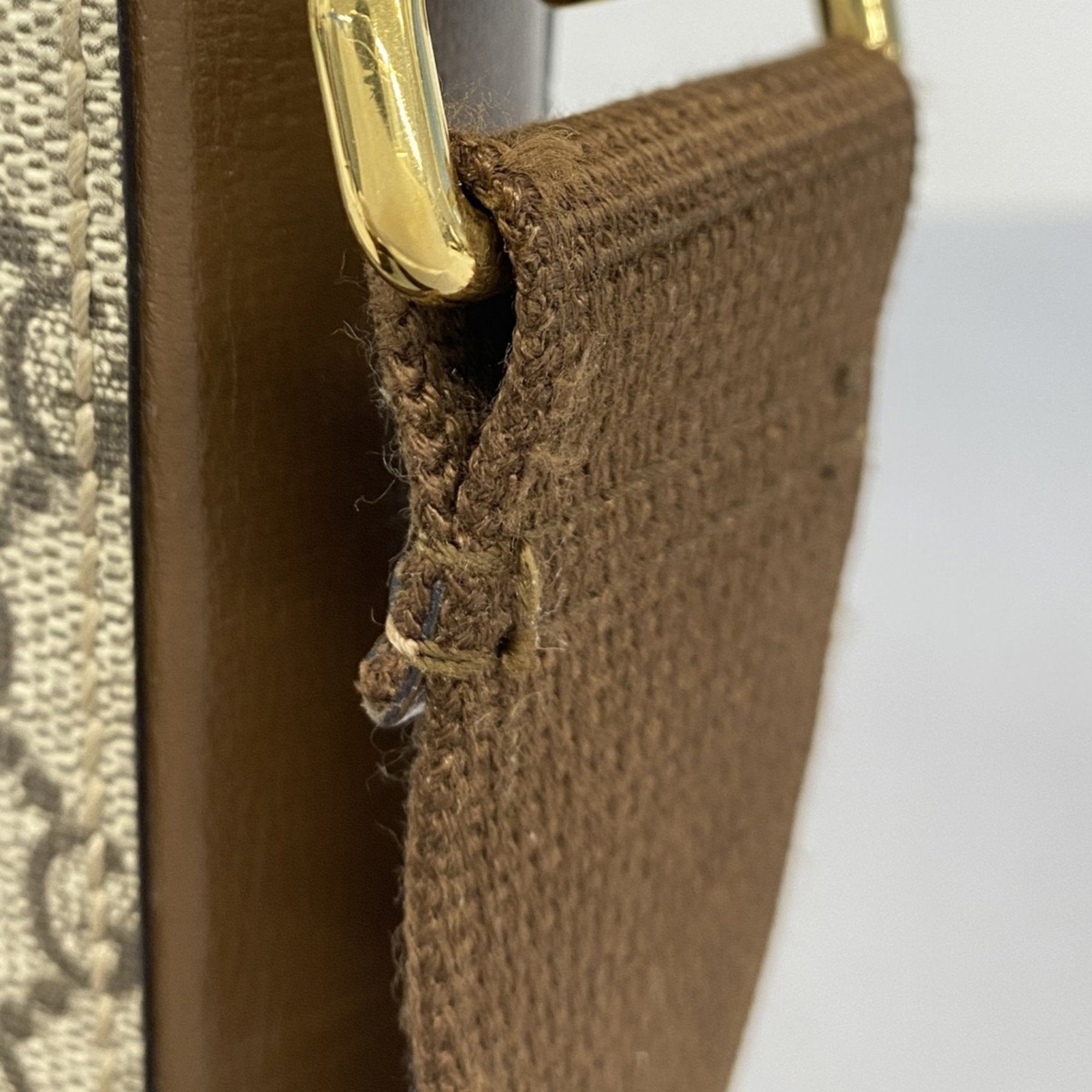 Gucci Brown Pvc Shoulder Bag (Pre-Owned)