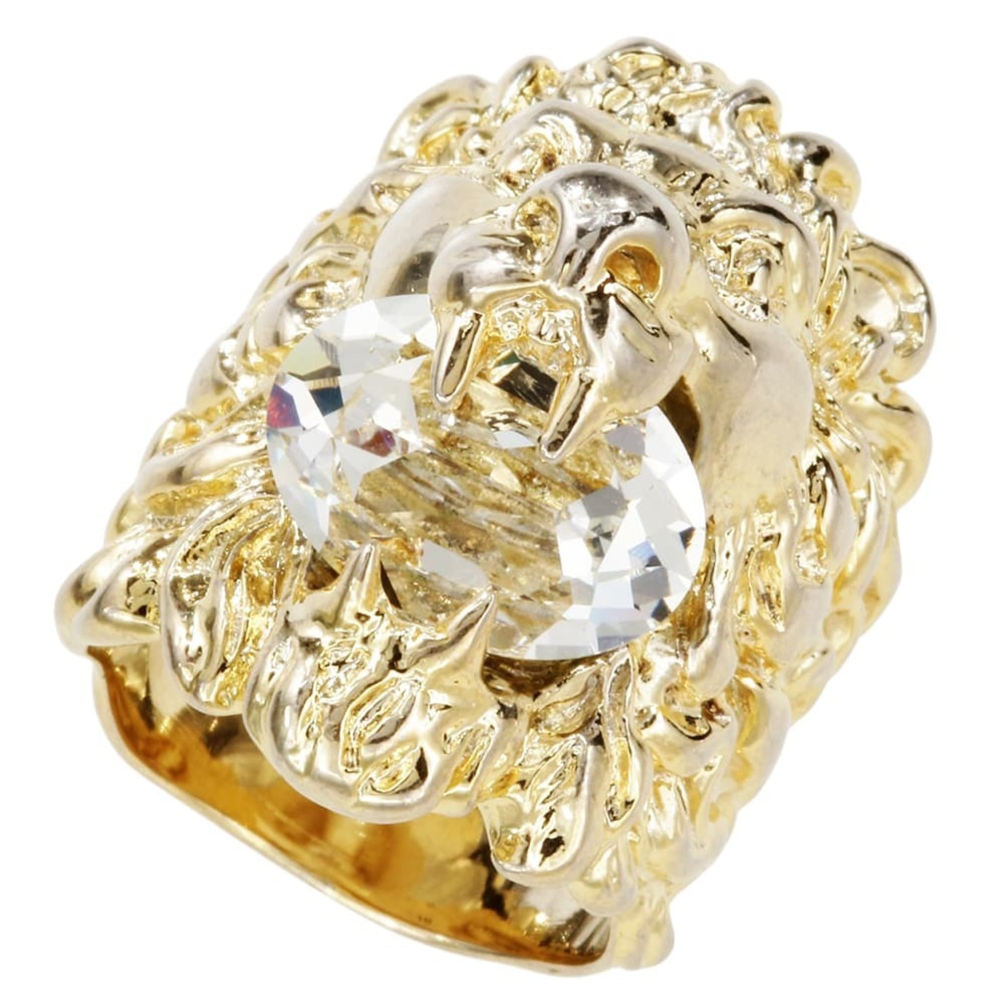 Gucci Gold Gold Plating Band Ring (Pre-Owned)