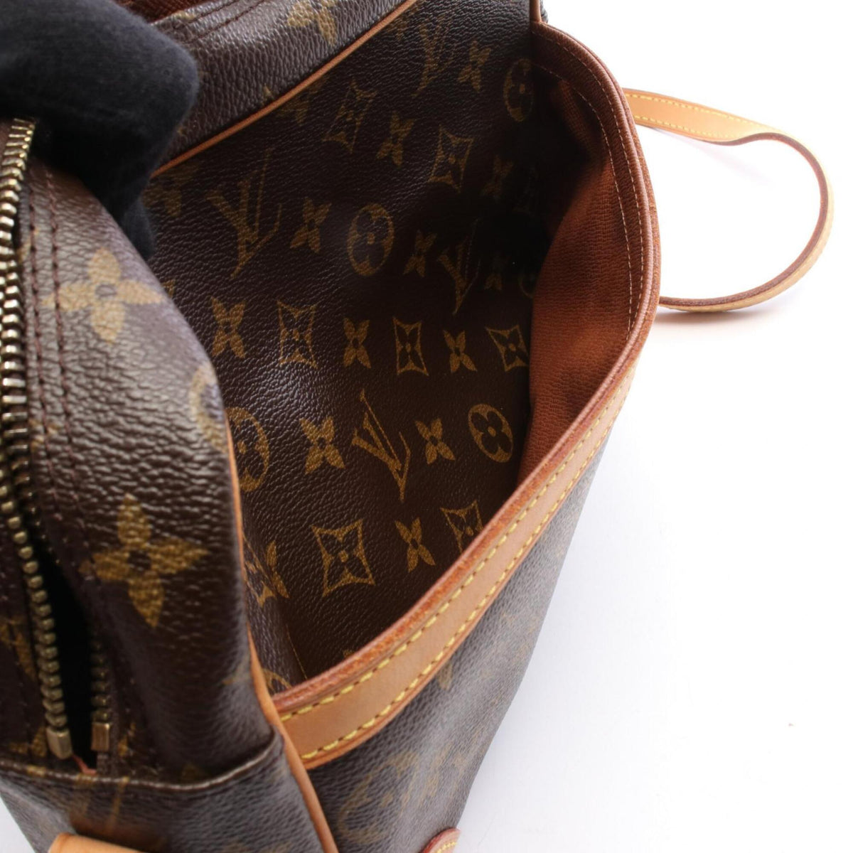 Louis Vuitton Brown Coated Canvas Pvc Monogram Leather Handbag Shoulder Bag (Pre-Owned)