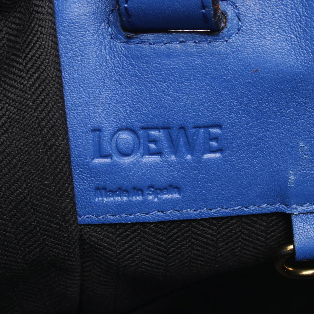Loewe Black Blue Leather Handbag (Pre-Owned)
