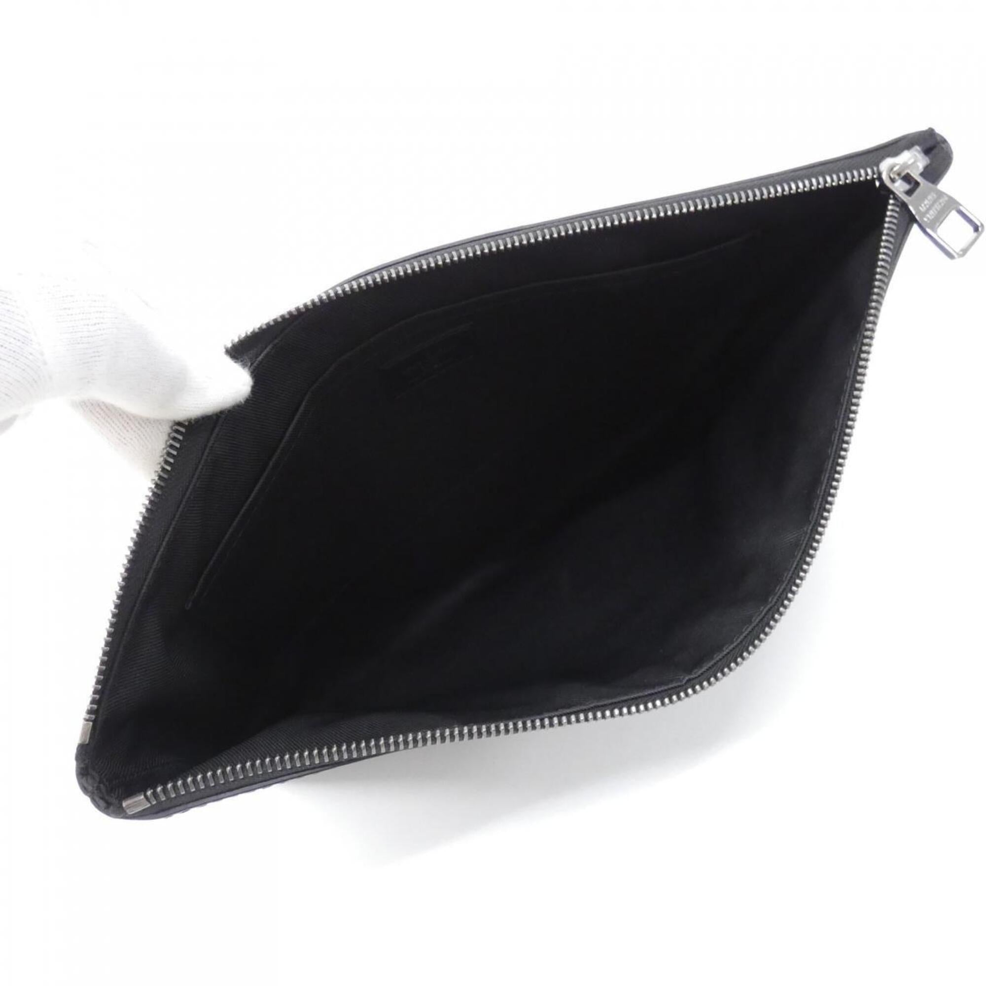 Louis Vuitton Black Coated Canvas Handbag Pochette (Pre-Owned)