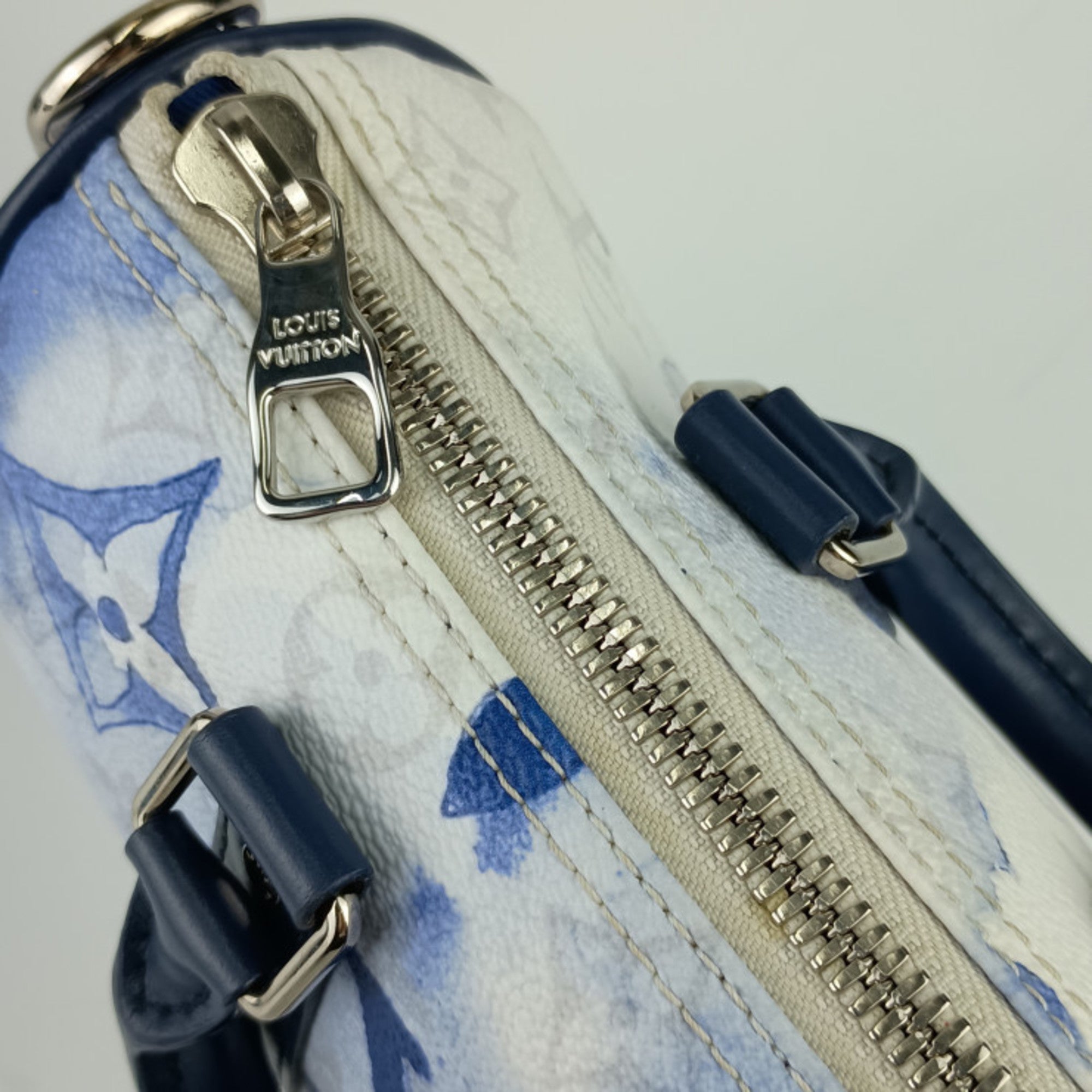 Louis Vuitton Blue Monogram White Monogram Handbag Shoulder Bag (Pre-Owned)