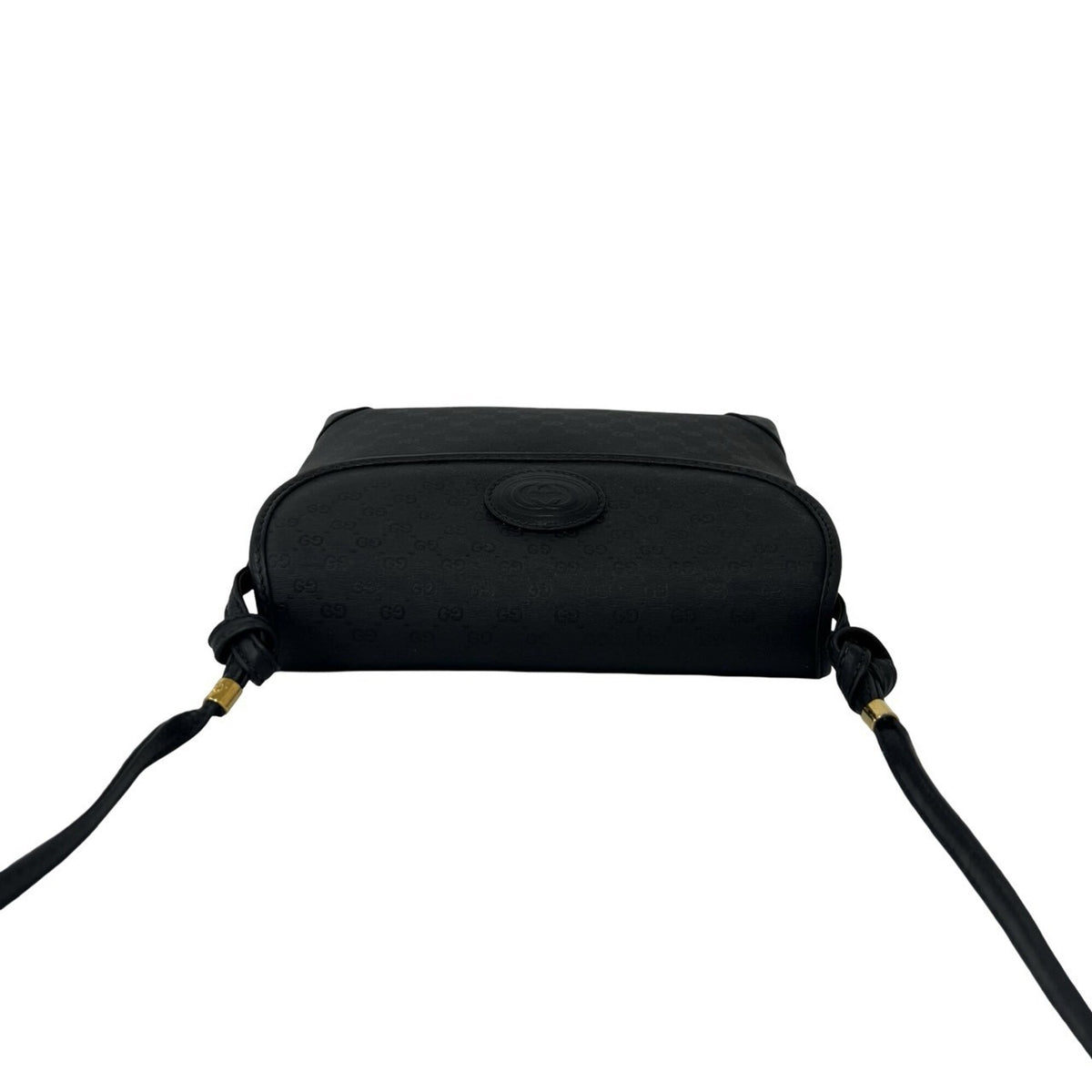 Gucci Black Leather Pvc Pochette Shoulder Bag (Pre-Owned)