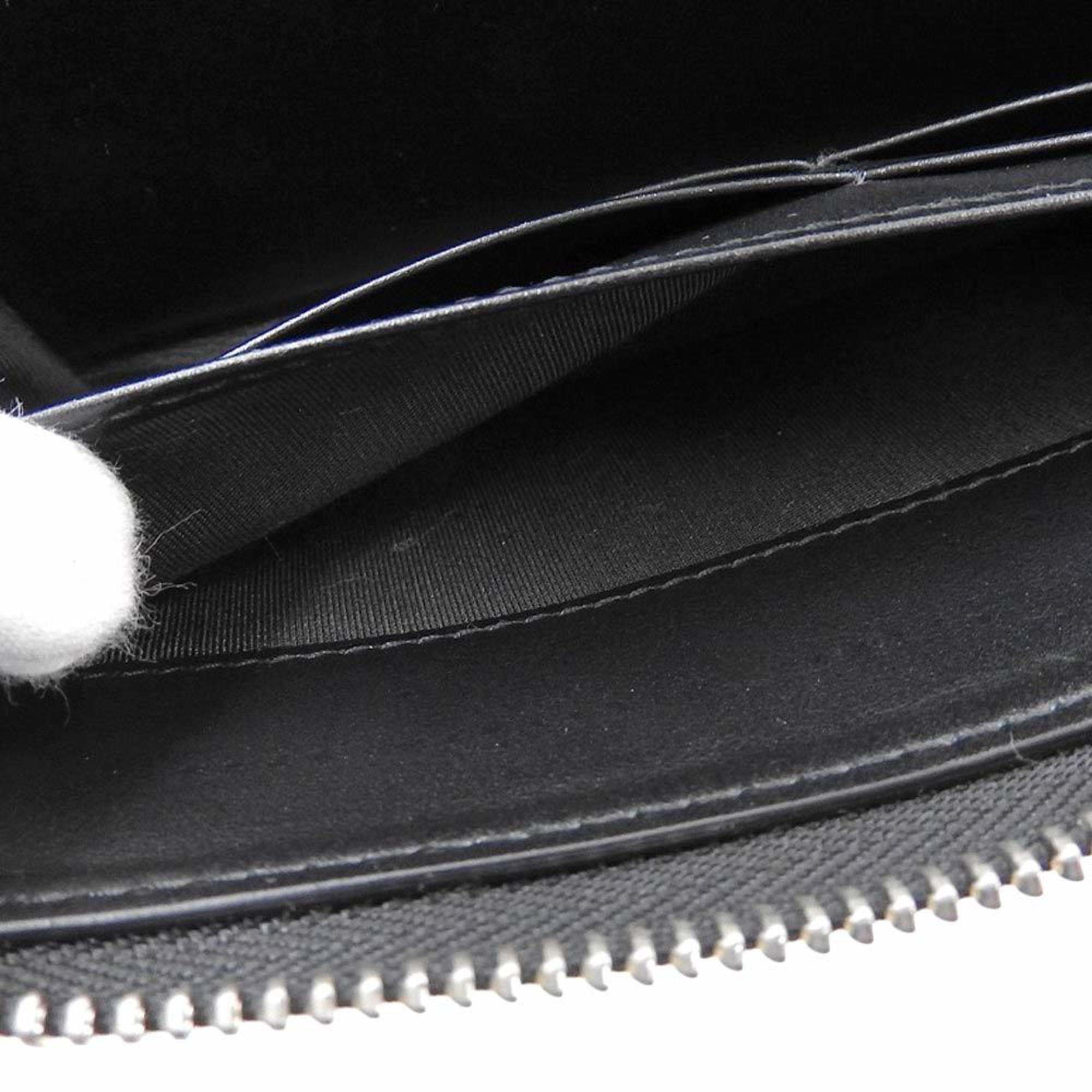 Jimmy Choo Black Leather Long Wallet (Bi-Fold) (Pre-Owned)
