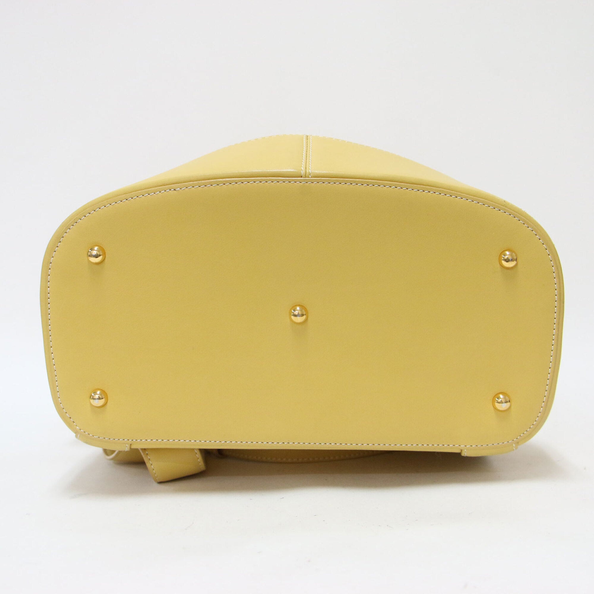 Loewe Yellow Leather Backpack (Pre-Owned)