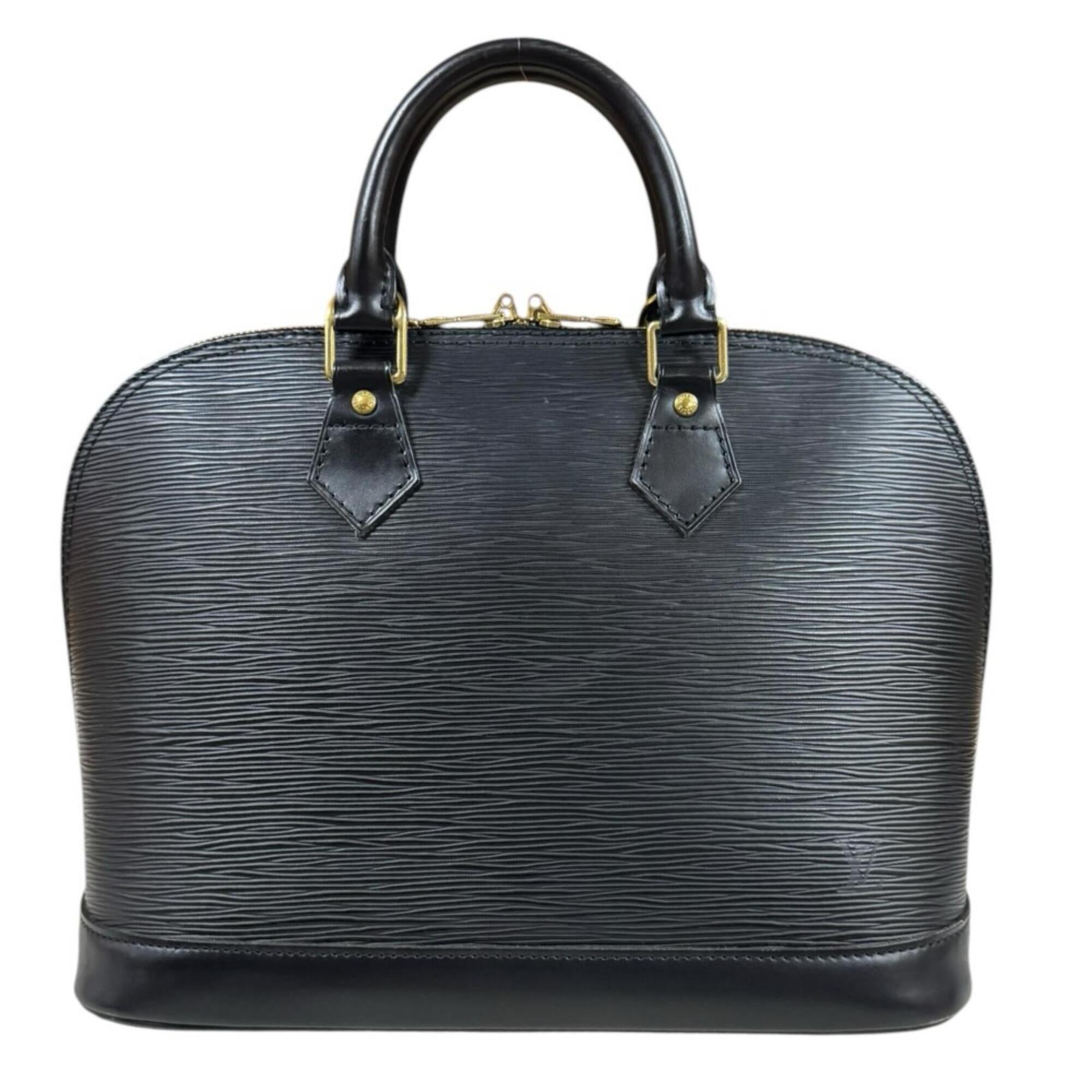 Louis Vuitton Epi Black Epi Leather Handbag (Pre-Owned)