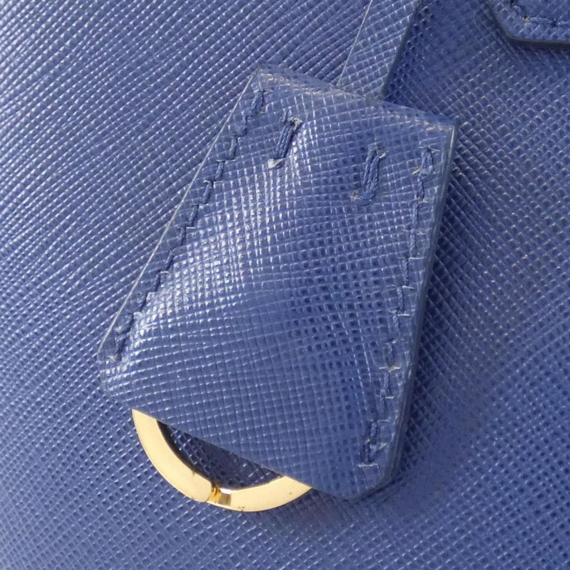 Prada Bluette Saffiano Lux Handbag (Pre-Owned)