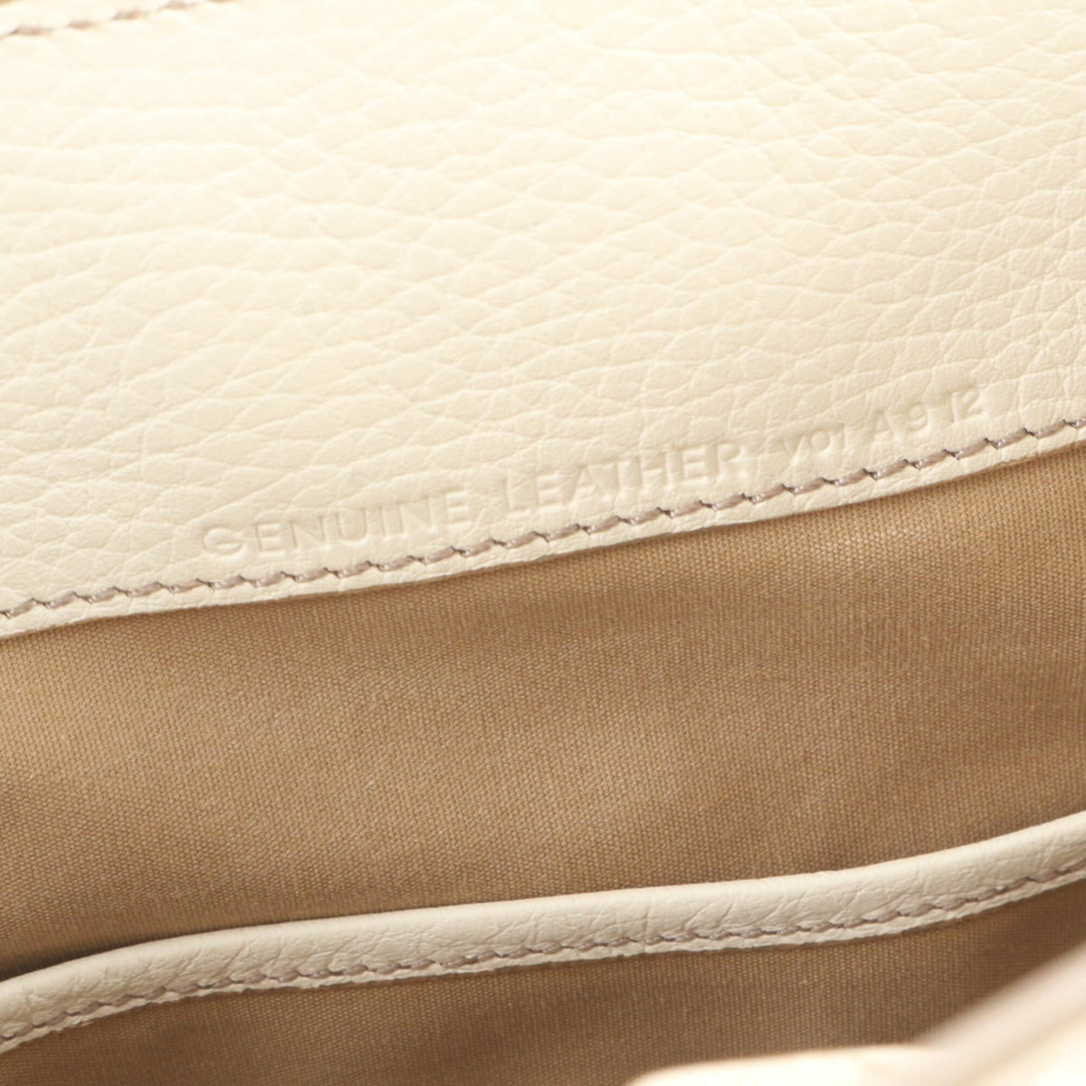 Tod's Ivory Leather Handbag Shoulder Bag Tote Bag (Pre-Owned)