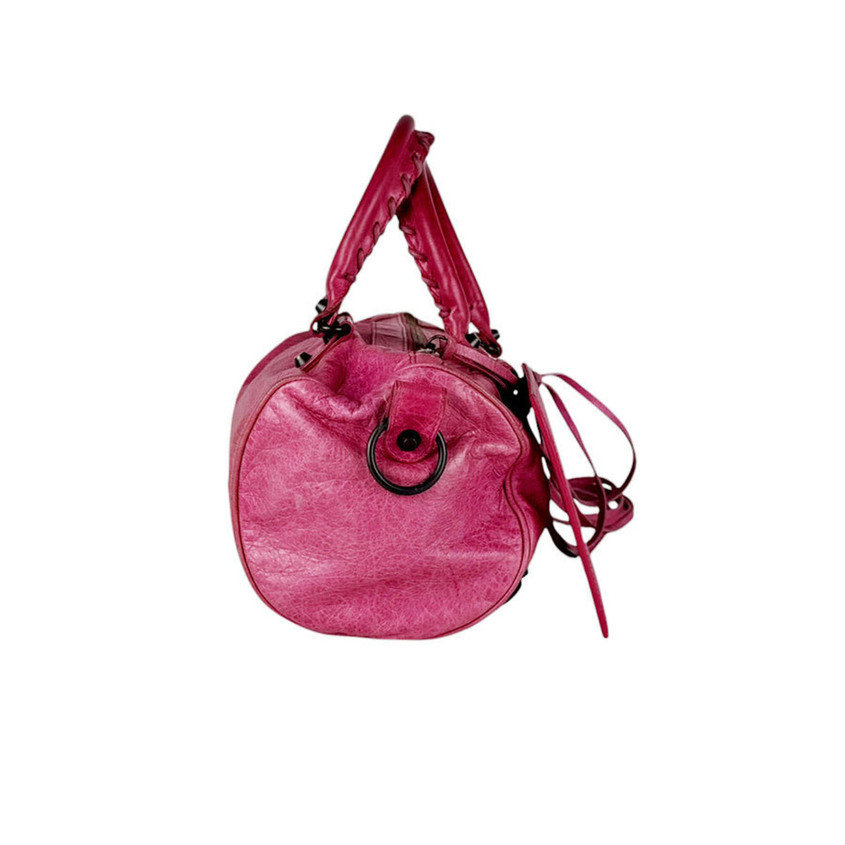 Balenciaga Pink Leather Handbag Shoulder Bag (Pre-Owned)