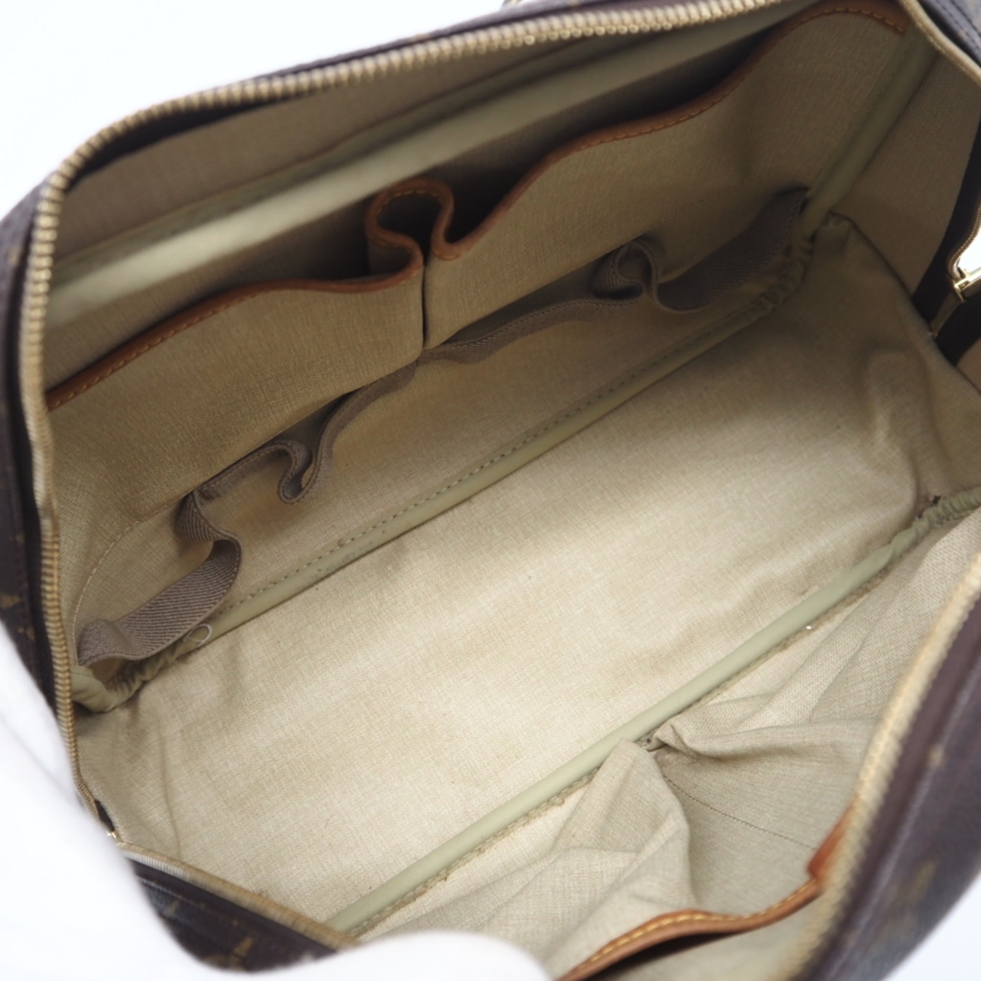 Louis Vuitton Brown Coated Canvas Leather Handbag (Pre-Owned)