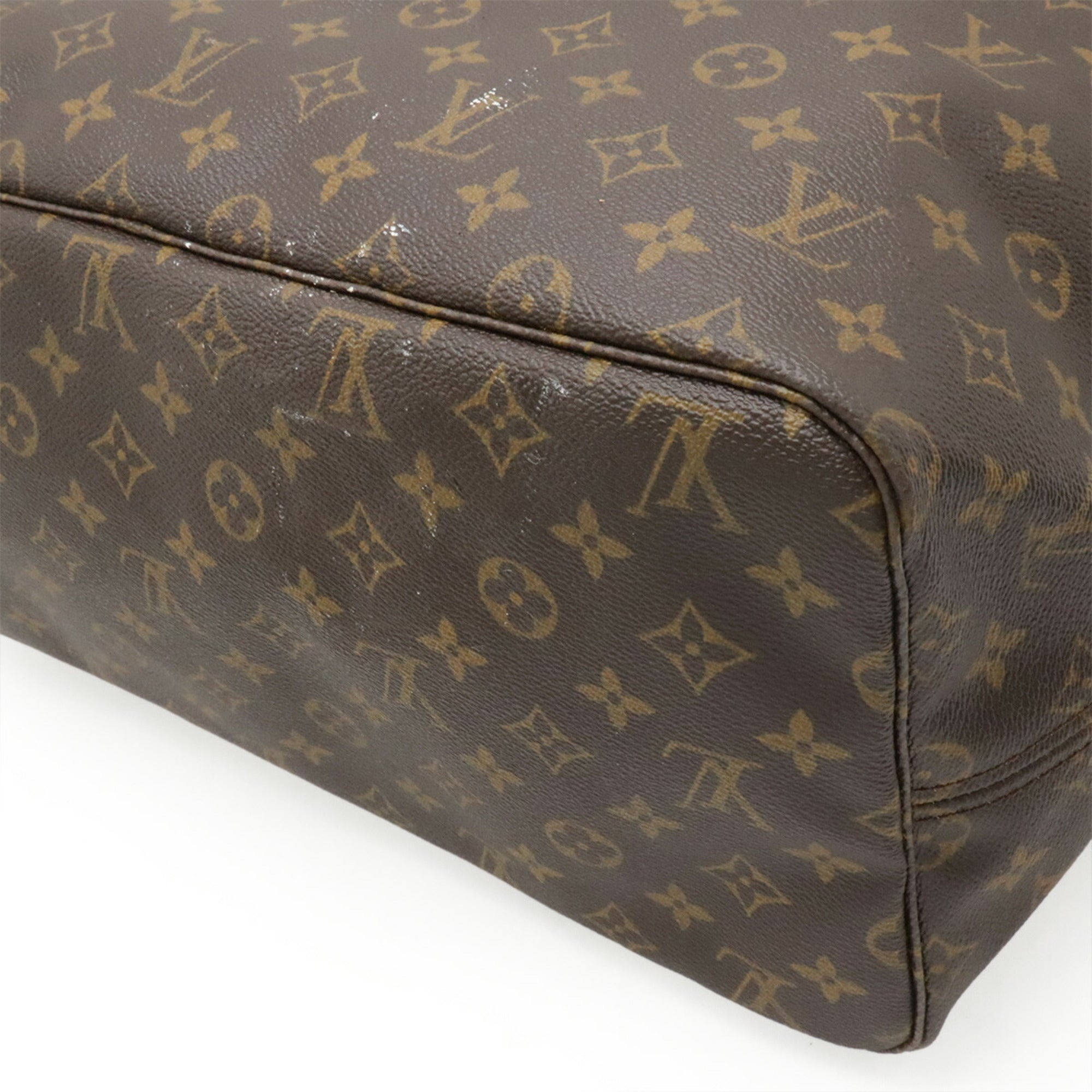 Louis Vuitton Brown Monogram Canvas Shoulder Bag Tote Bag (Pre-Owned)