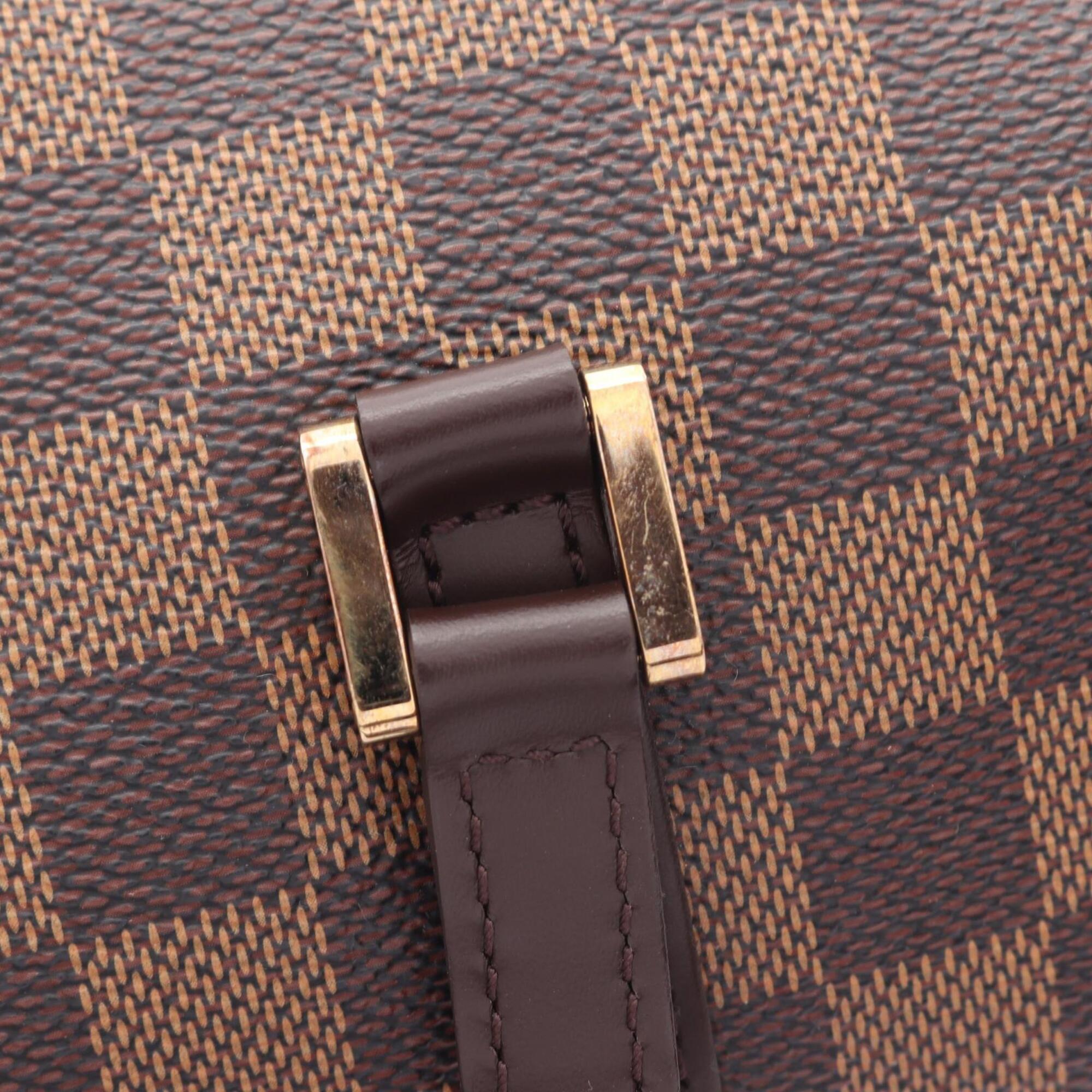 Louis Vuitton Brown Ebene Coated Canvas Damier Canvas Pvc Leather Handbag Pouch (Pre-Owned)