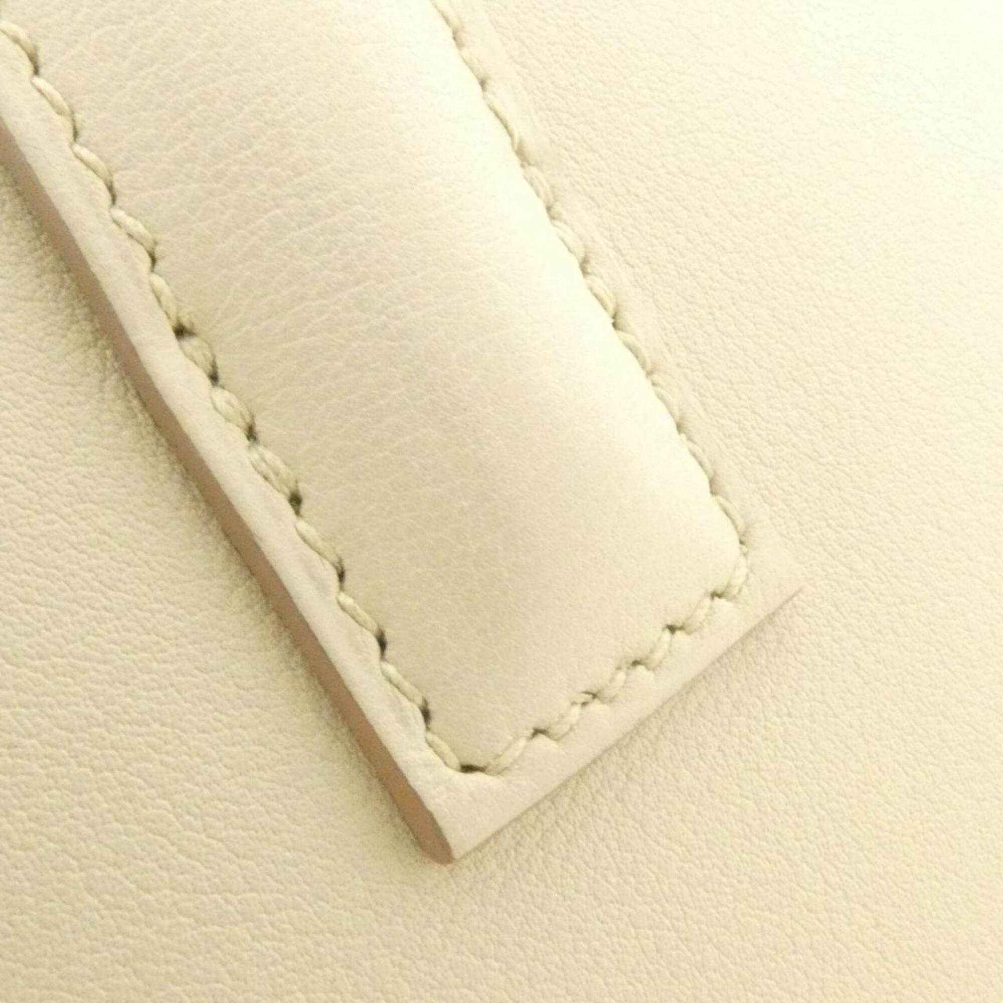 Hermes White Swift Leather Handbag (Pre-Owned)