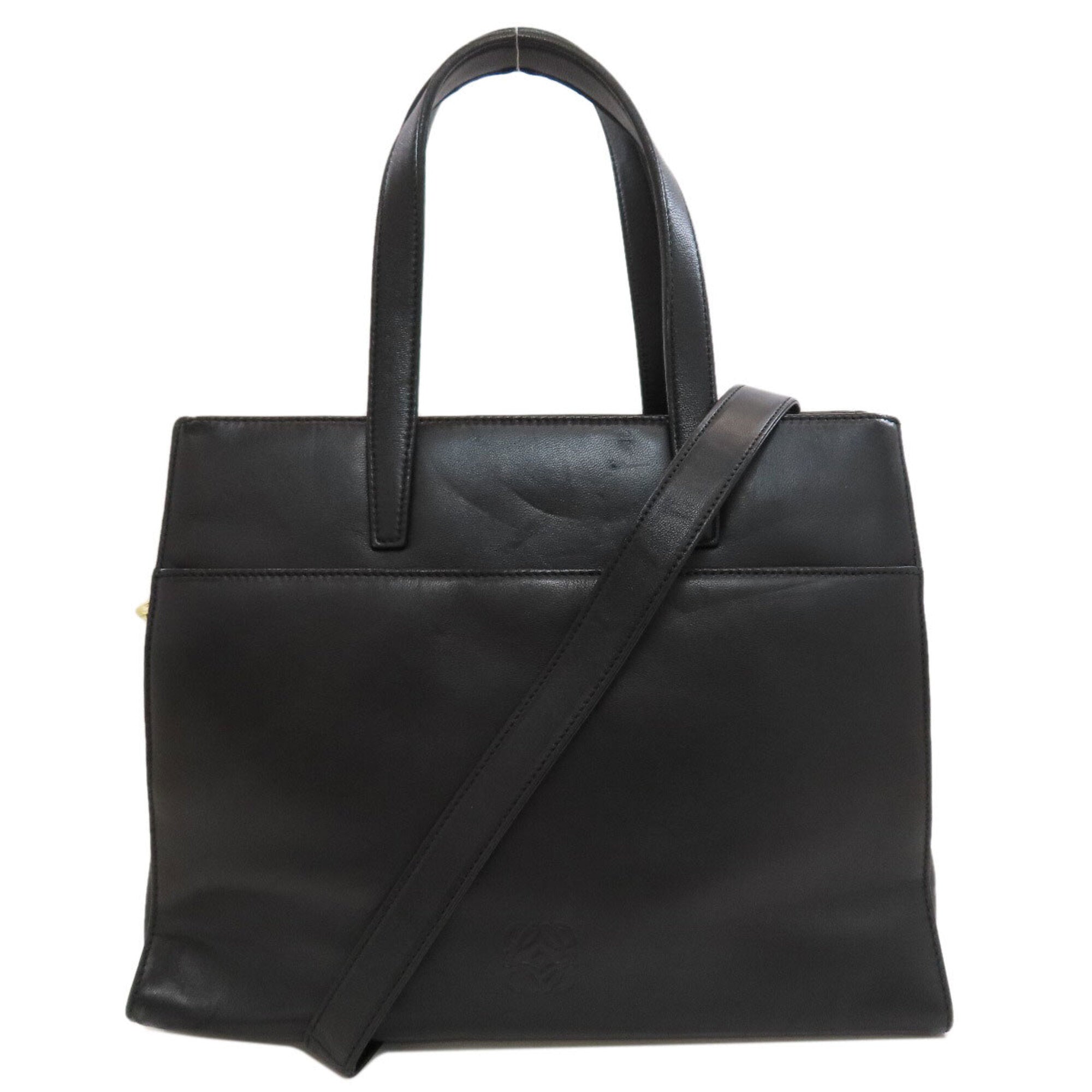 Loewe Black Leather Handbag (Pre-Owned)
