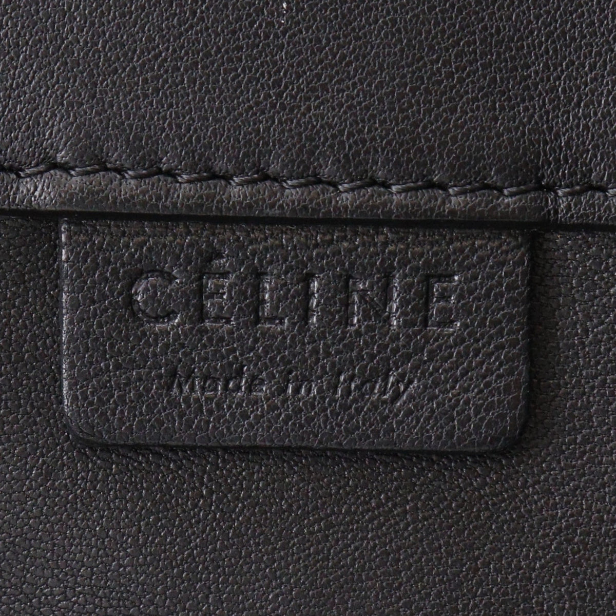 Celine Cabas Beige Black Linen Leather Tote Bag (Pre-Owned)