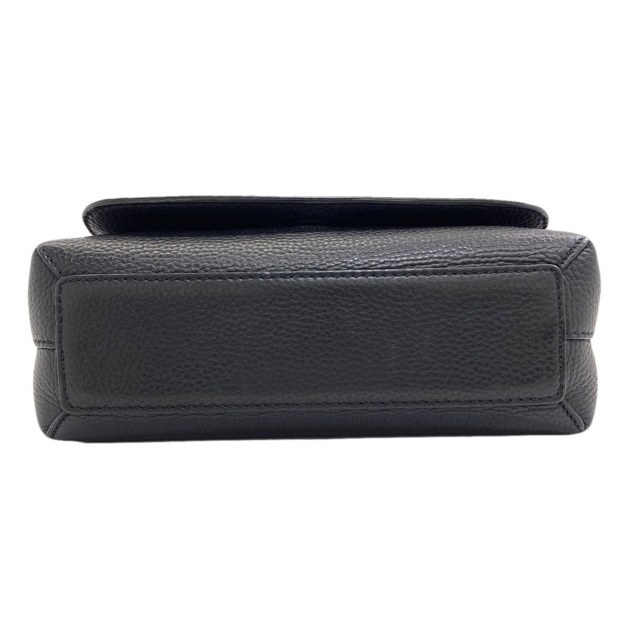 Burberry Black Leather Shoulder Bag (Pre-Owned)