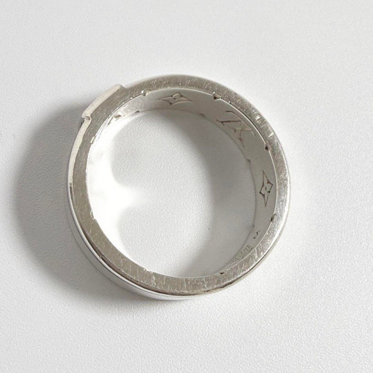 Louis Vuitton Silver Silver 925 Band Ring (Pre-Owned)
