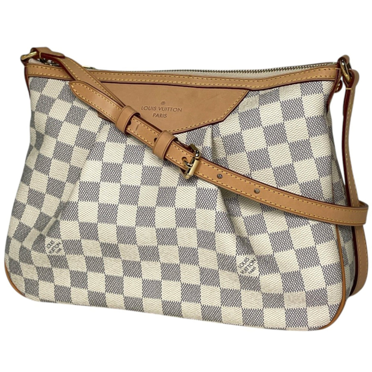 Louis Vuitton White Damier Azur Shoulder Bag (Pre-Owned)