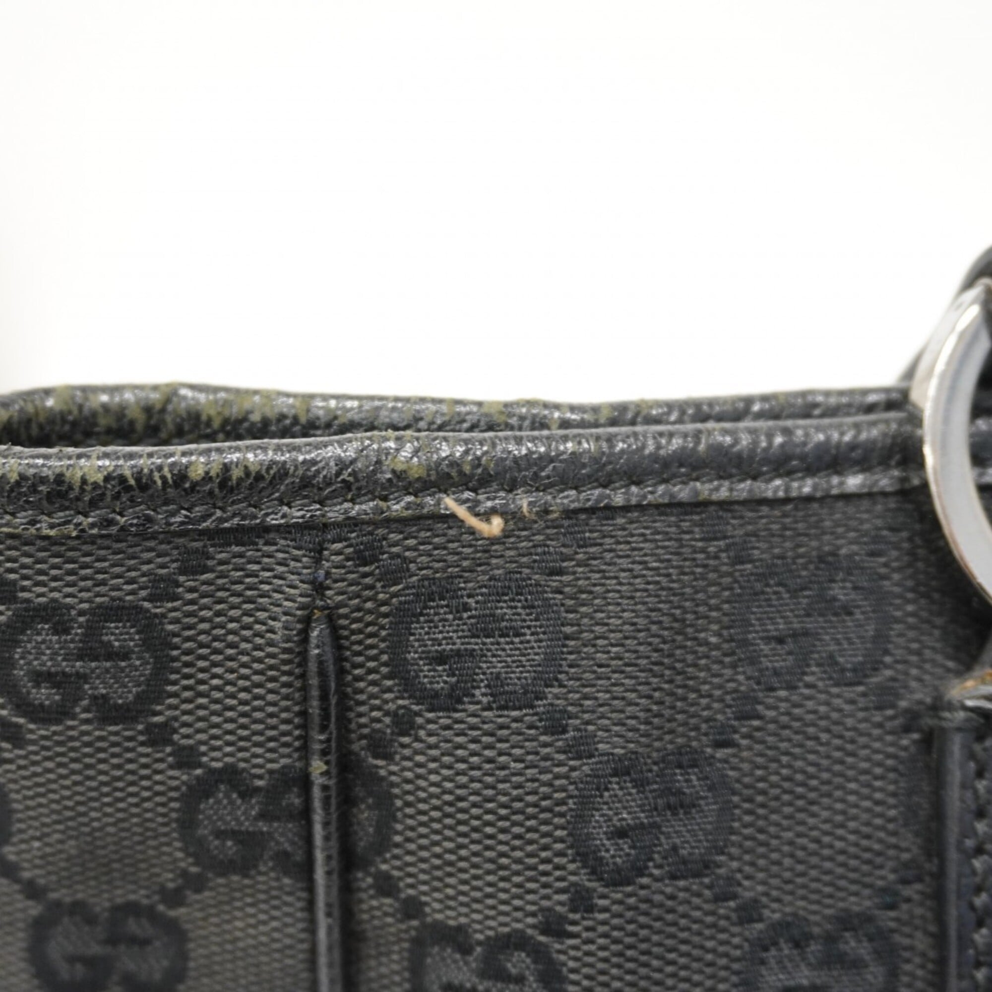 Gucci Black Canvas Tote Bag (Pre-Owned)